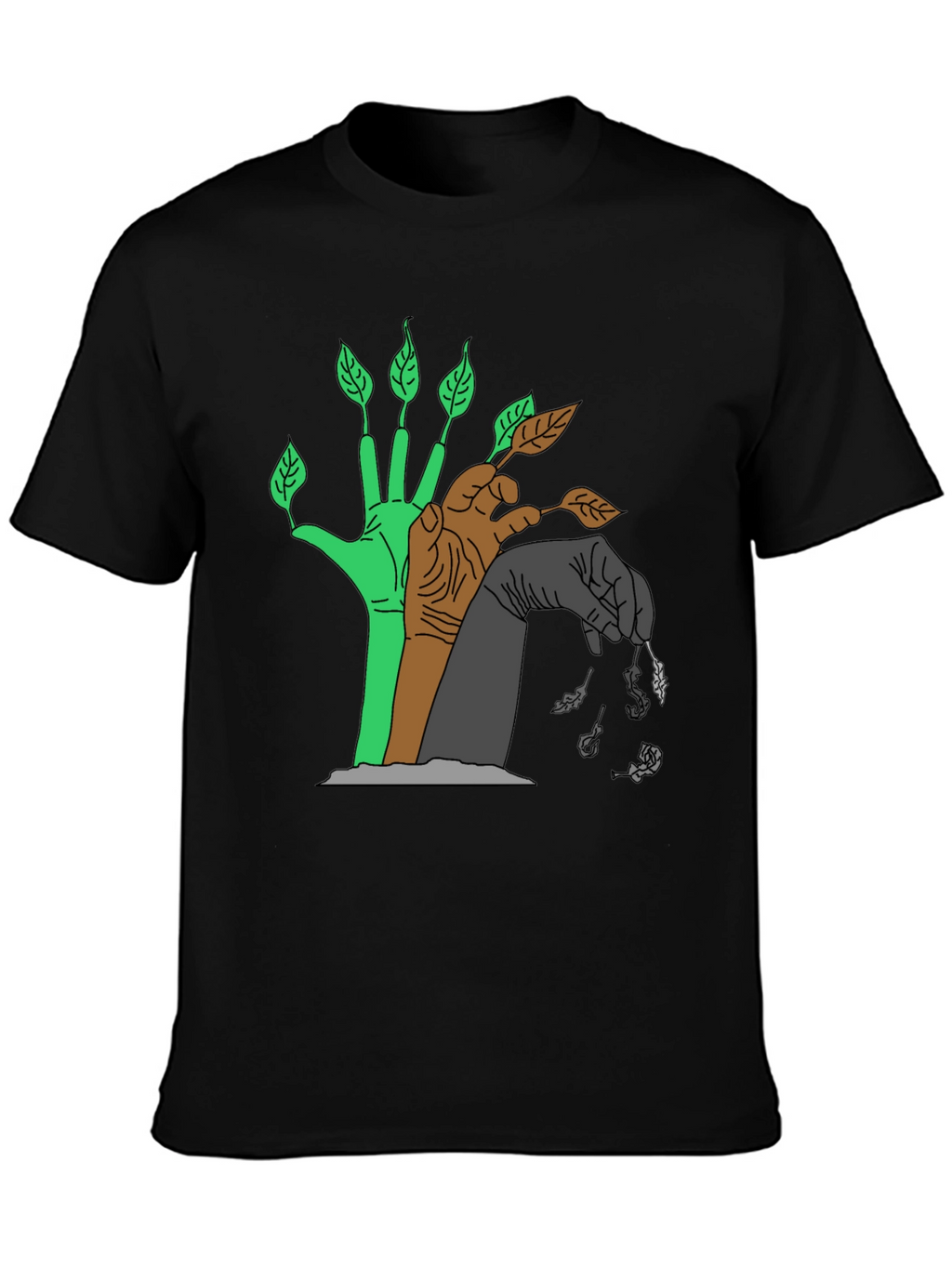 Natures Cycle T-Shirt - Black Graphic Tee
