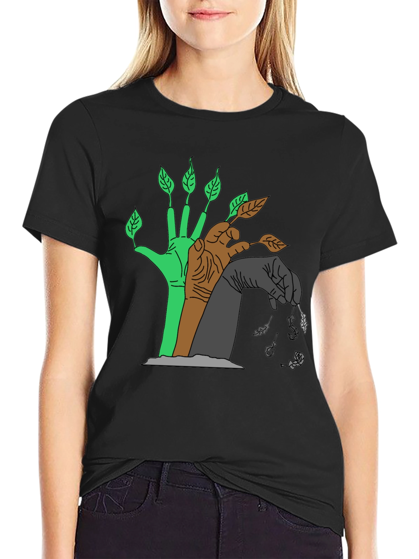 Natures Cycle T-Shirt - Black Graphic Tee