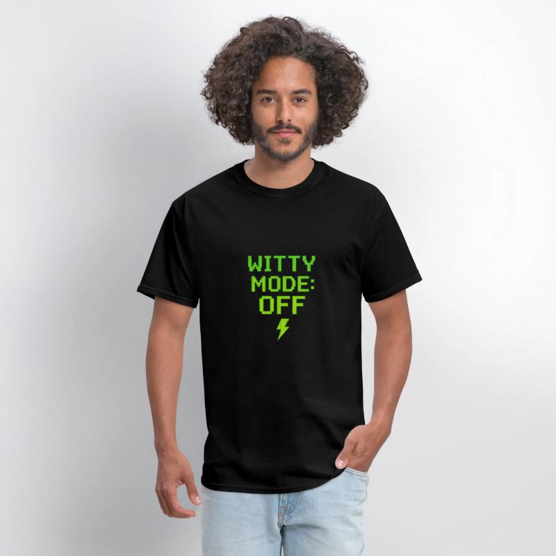 Witty Mode OFF – Funny Gamer Quote in Retro Pixel