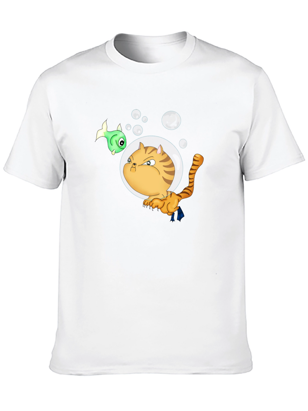 Funny Cat in Space T-Shirt - Unisex