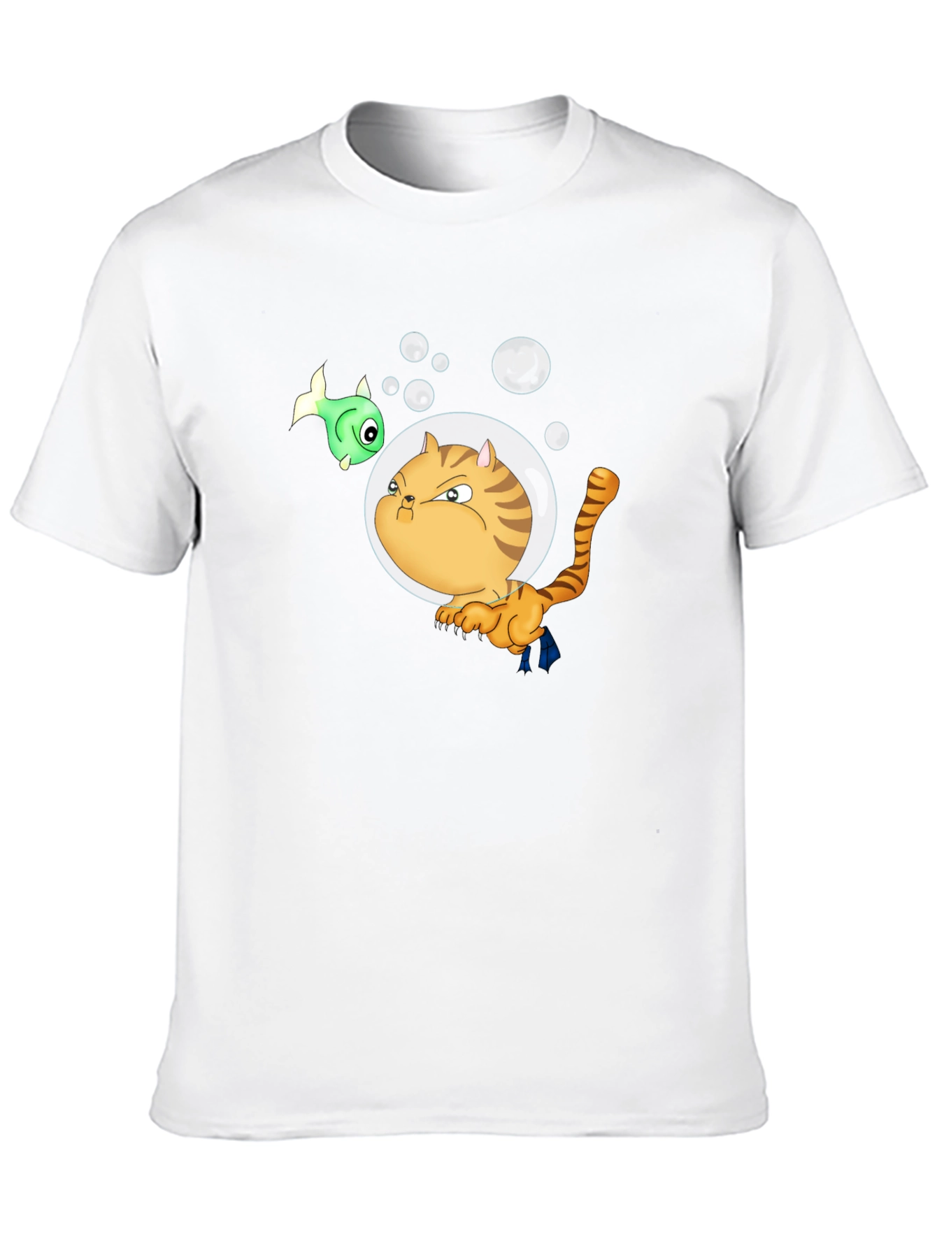 Funny Cat in Space T-Shirt - Unisex