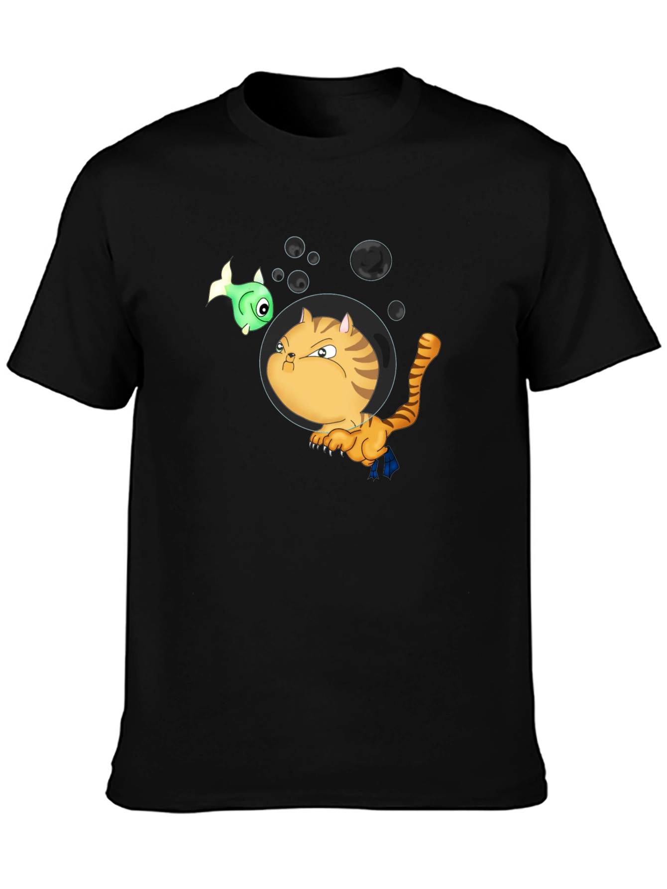 Funny Cat in Space T-Shirt - Unisex