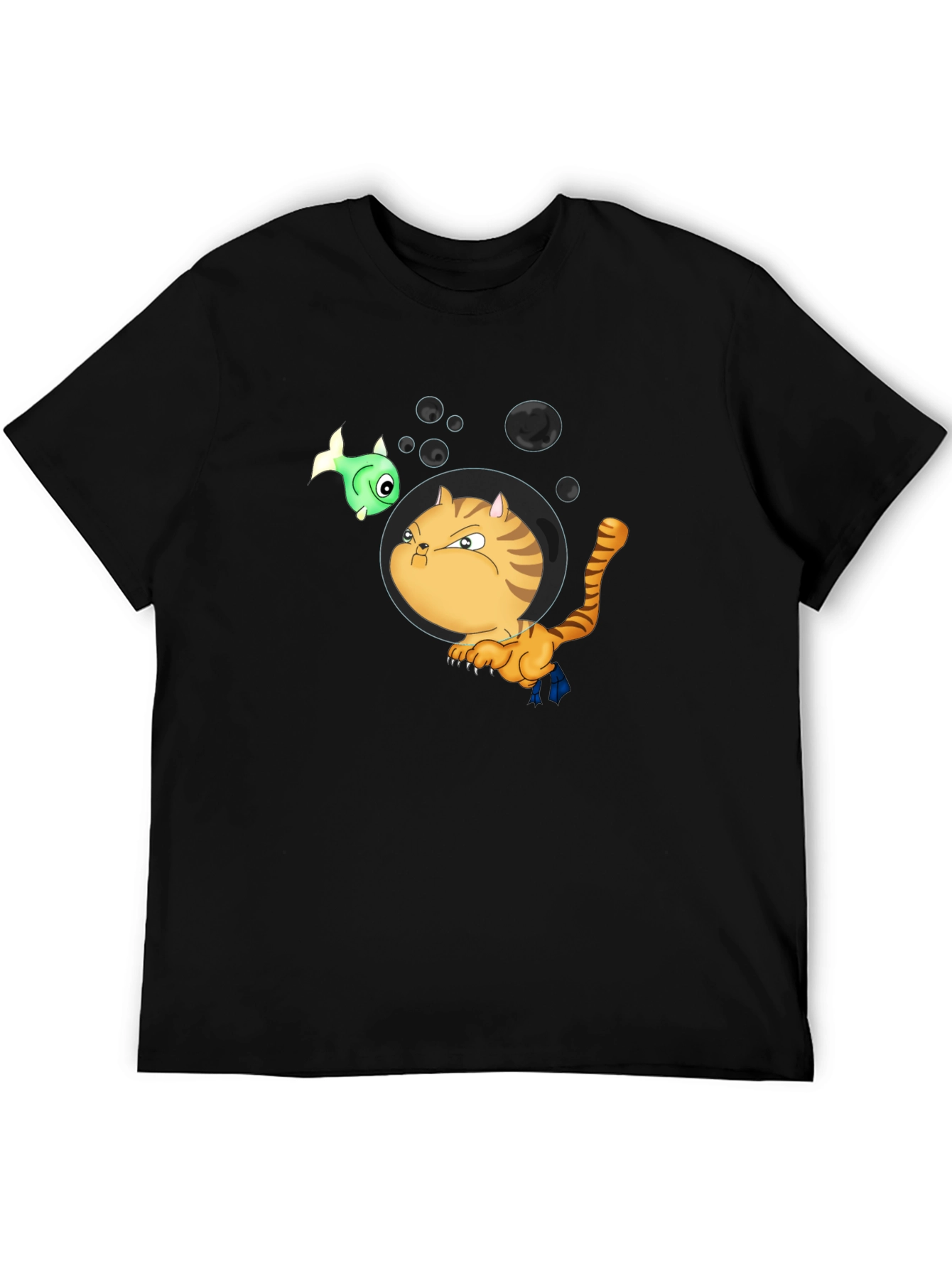 Funny Cat in Space T-Shirt - Unisex