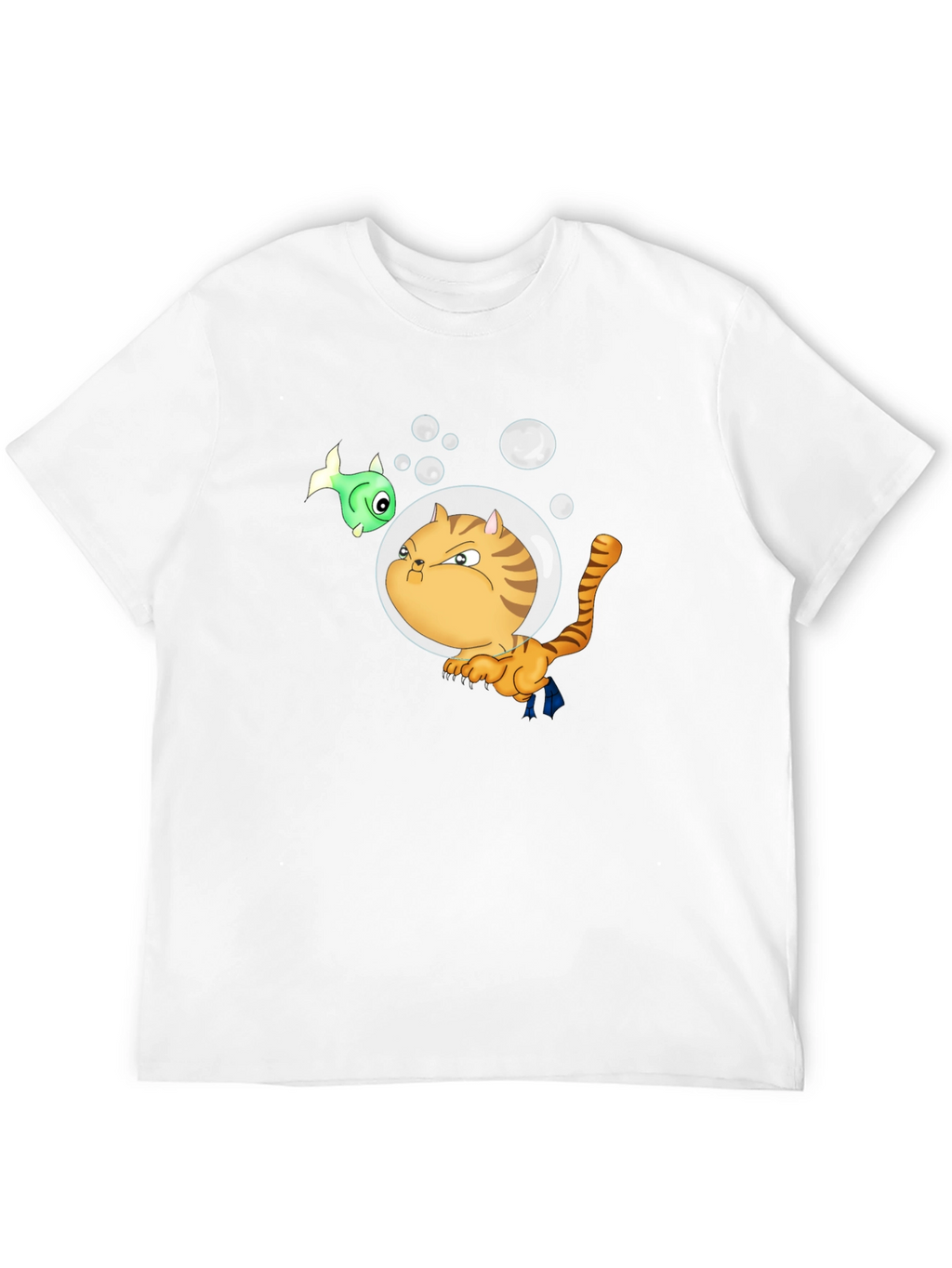 Funny Cat in Space T-Shirt - Unisex