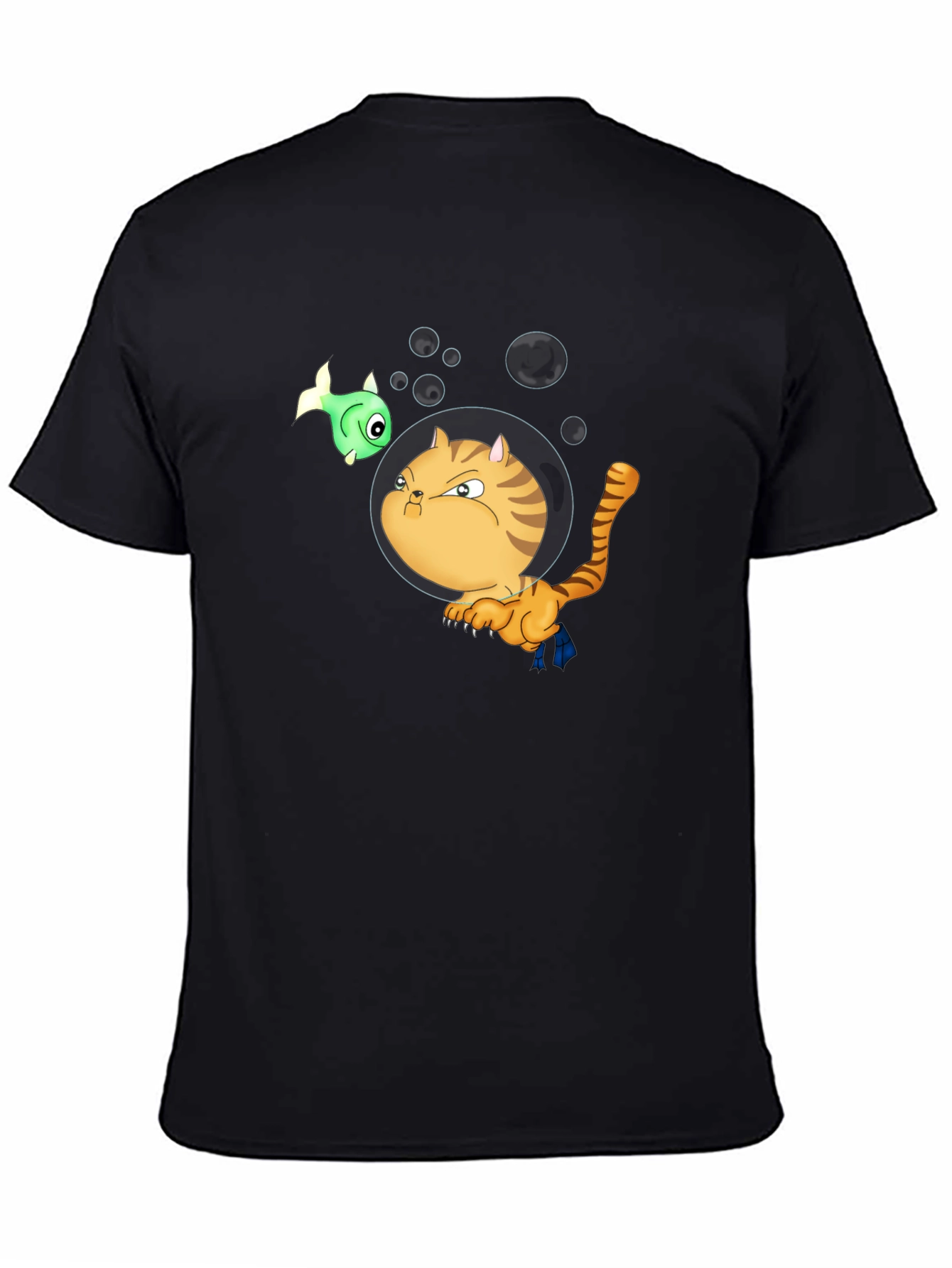 Funny Cat in Space T-Shirt - Unisex