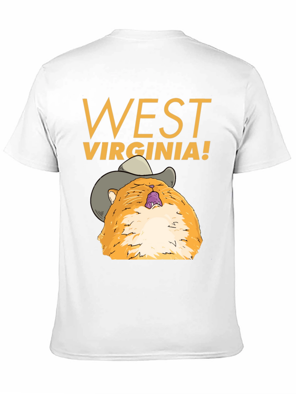 West Virginia Cat Cowboy Graphic Tee