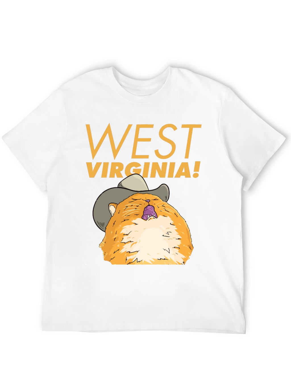 West Virginia Cat Cowboy Graphic Tee