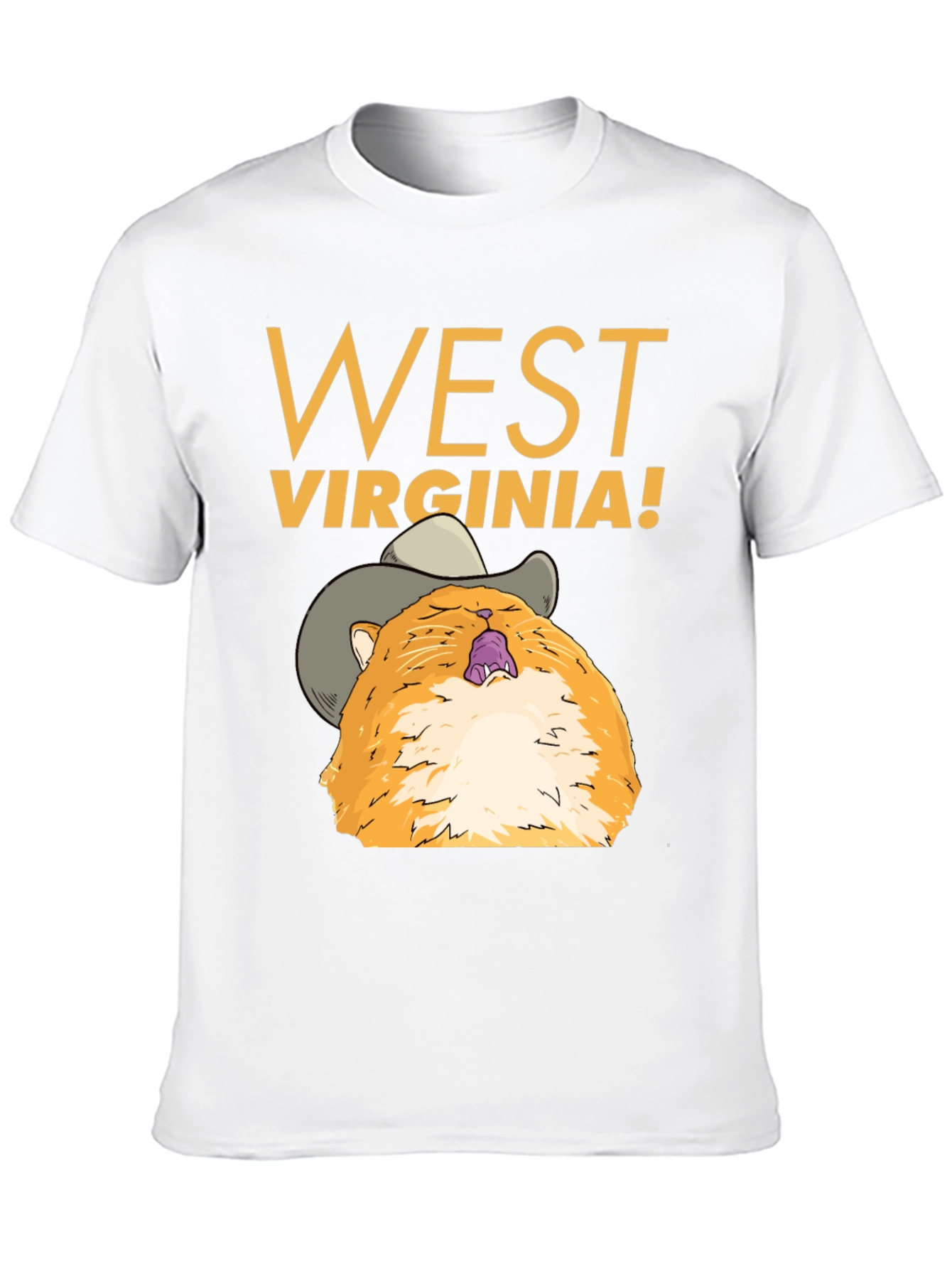 West Virginia Cat Cowboy Graphic Tee