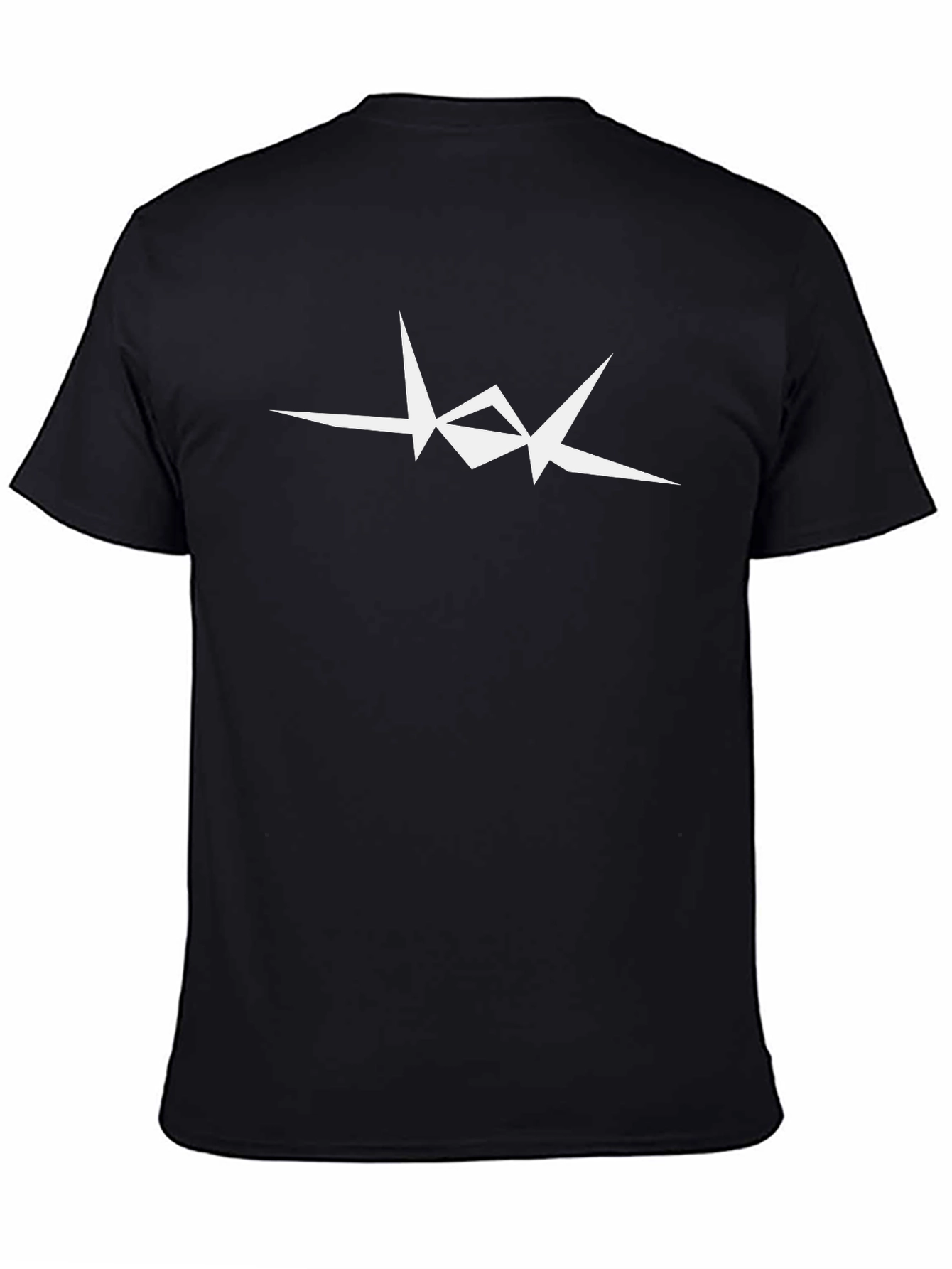 Modern Graphic Tee - Abstract White Print