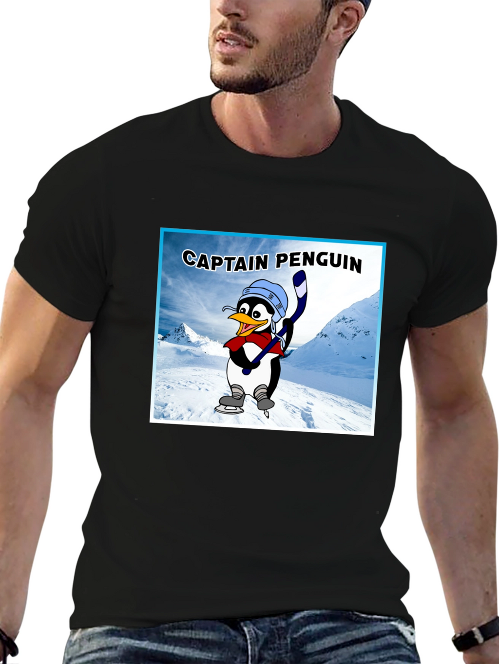 Captain Penguin Graphic T-Shirt