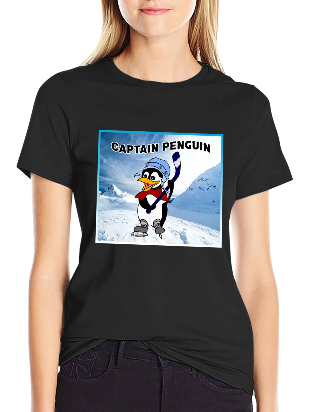 Captain Penguin Graphic T-Shirt