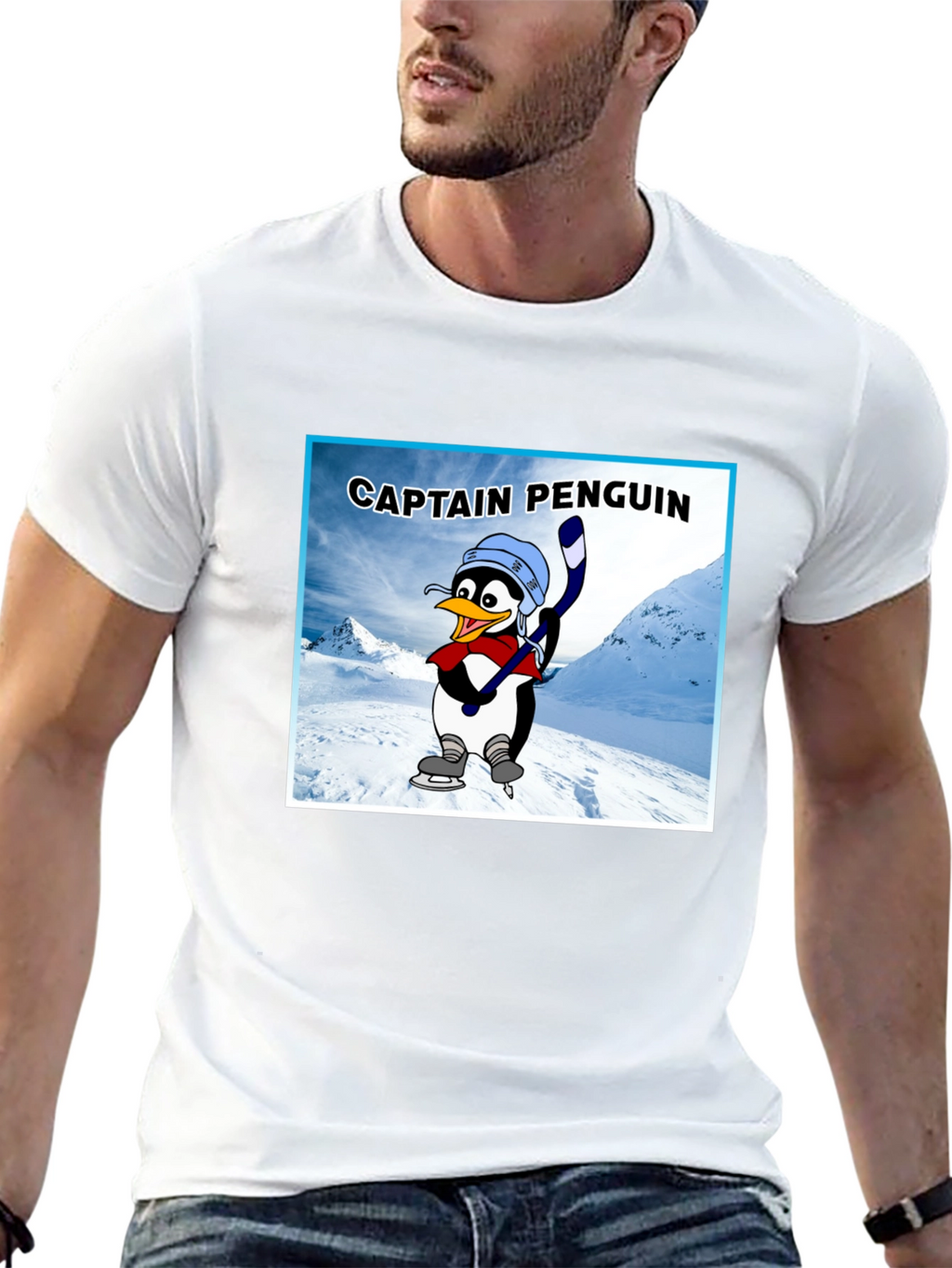Captain Penguin Graphic T-Shirt