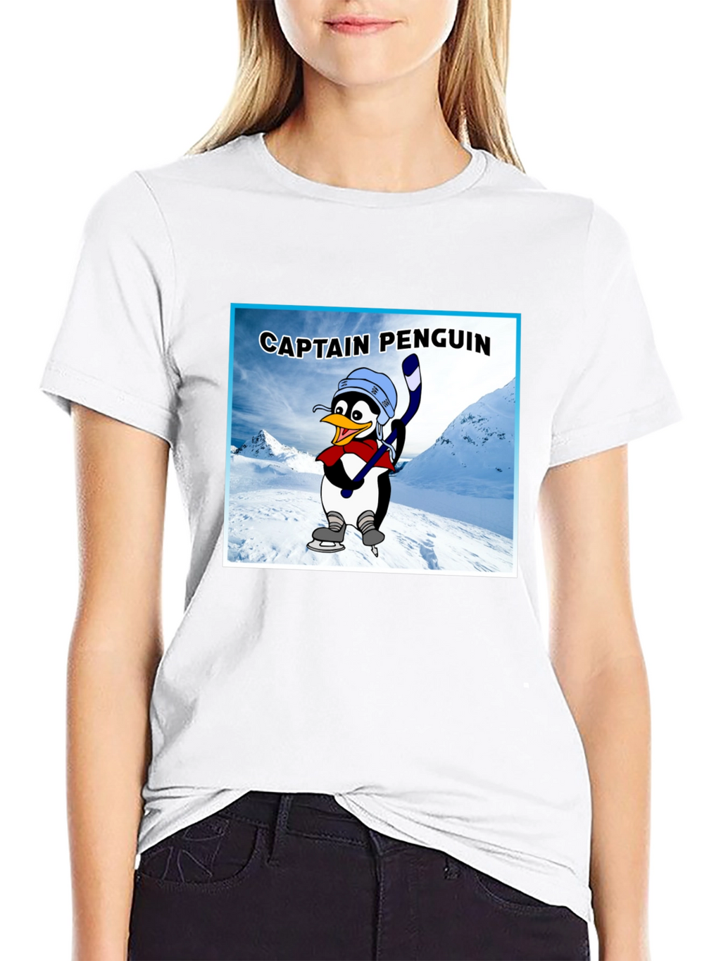 Captain Penguin Graphic T-Shirt