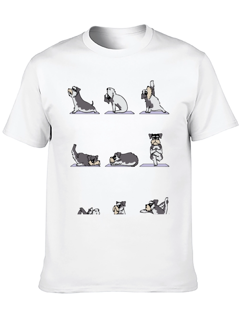 Yoga Dog Lover T-Shirt - Mens Black Cotton Tee