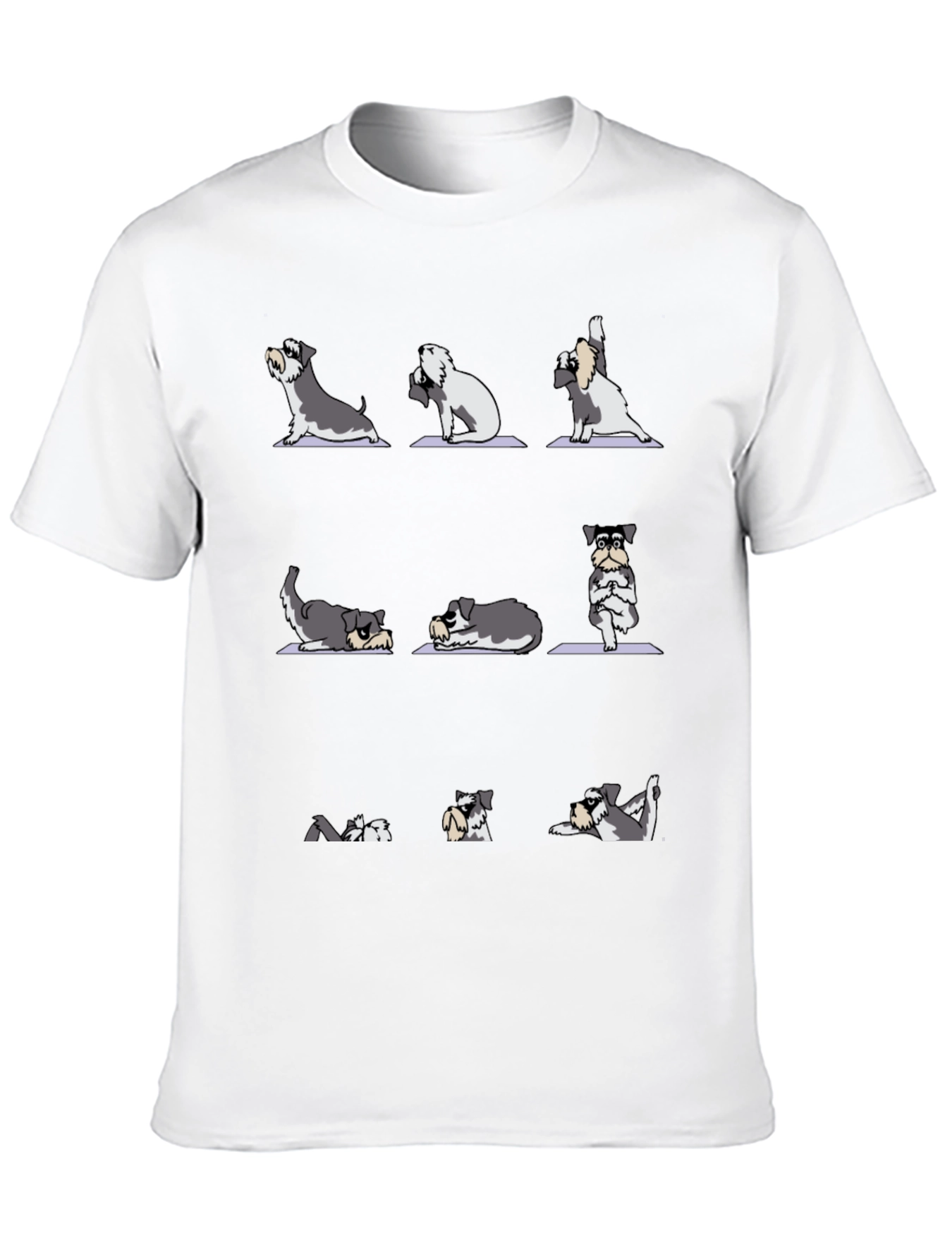 Yoga Dog Lover T-Shirt - Mens Black Cotton Tee