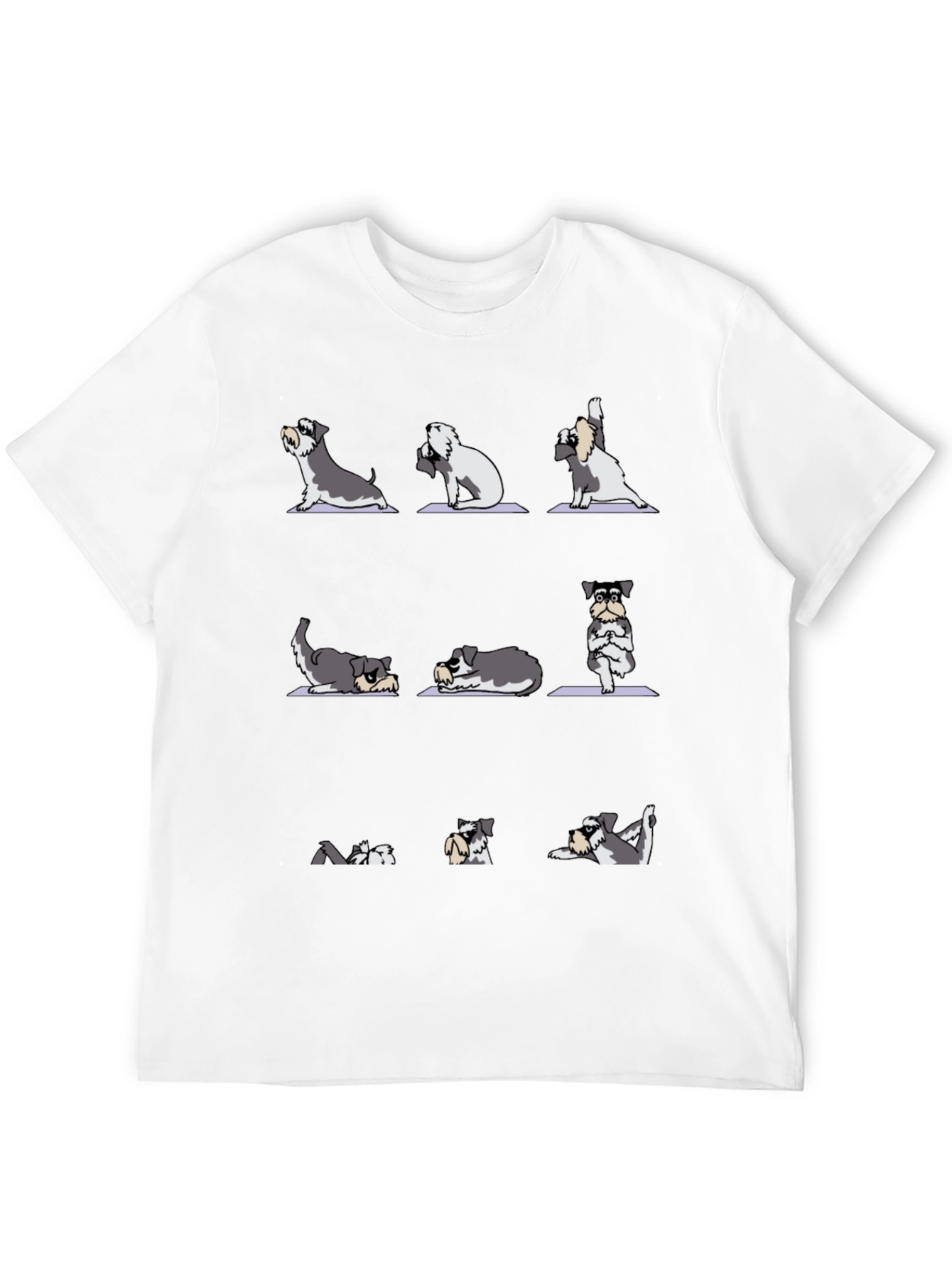 Yoga Dog Lover T-Shirt - Mens Black Cotton Tee