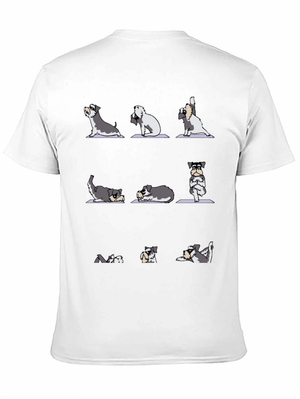 Yoga Dog Lover T-Shirt - Mens Black Cotton Tee