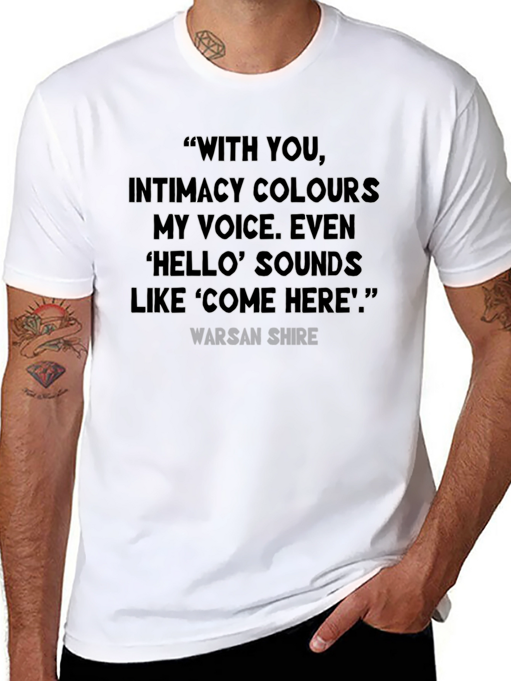 Quote T-Shirt: With You Poetry Tee