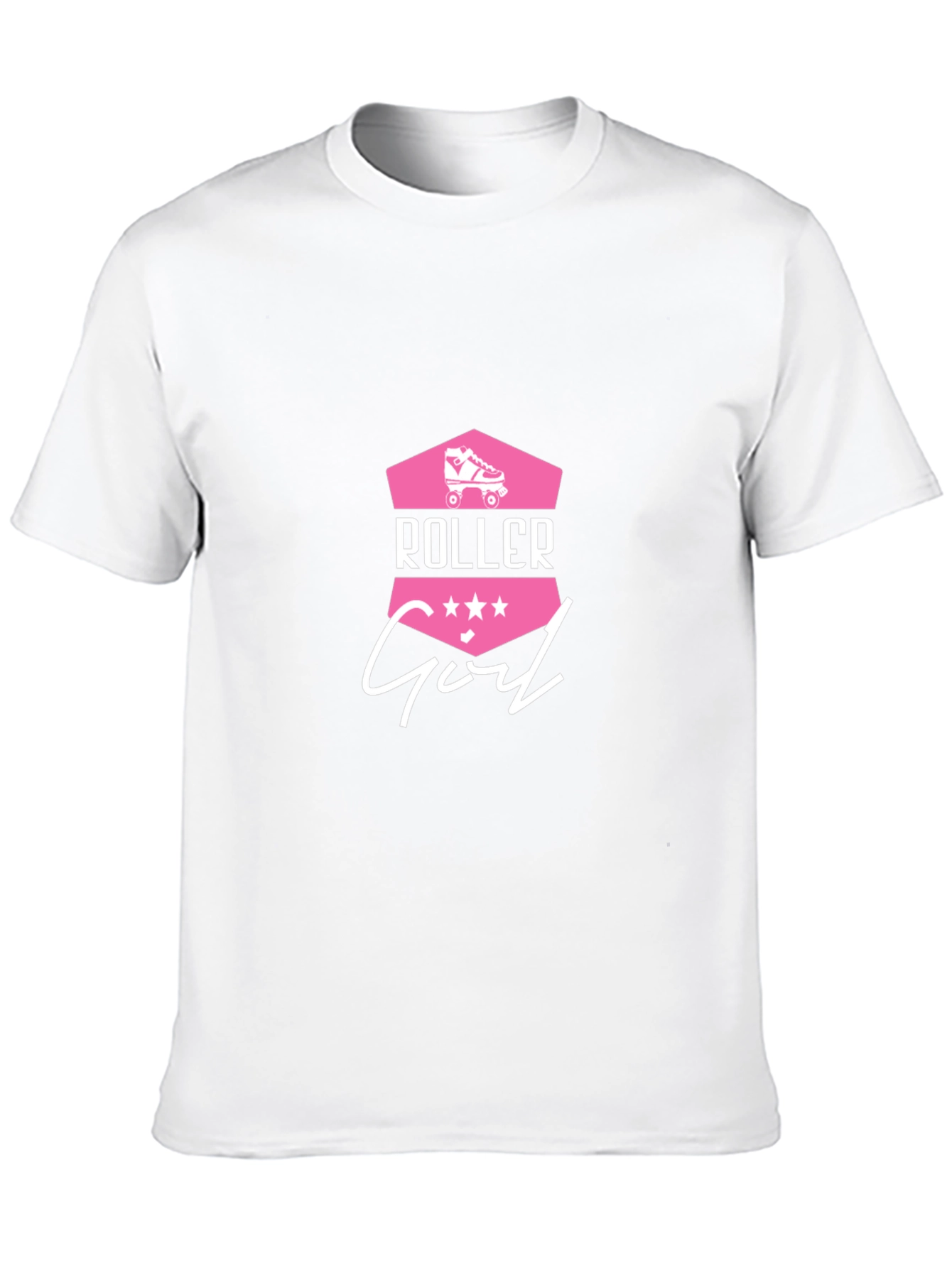Roller Girl Graphic Tee - Black Cotton T-Shirt
