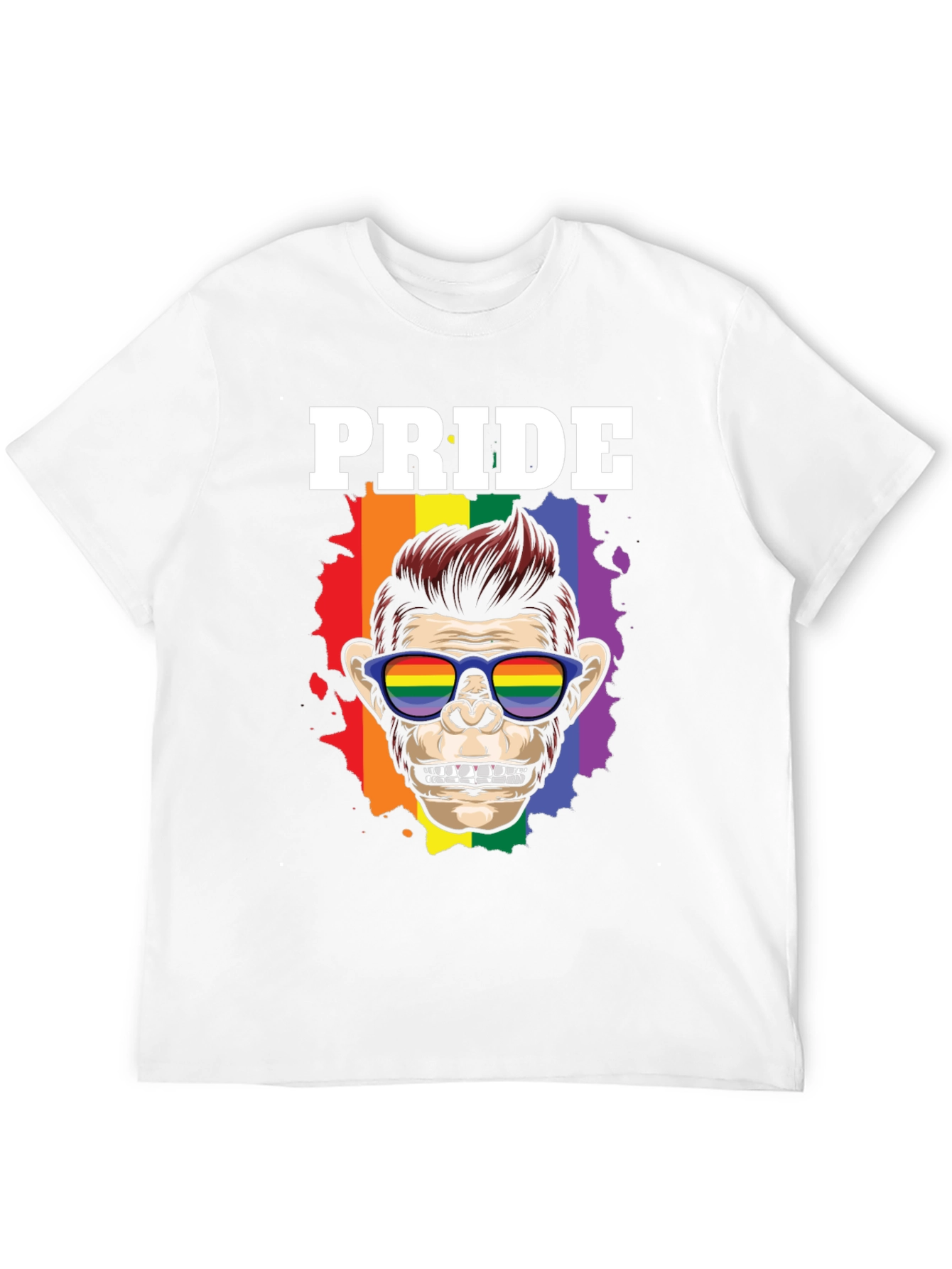 Pride Monkey Graphic T-Shirt - Celebrate LGBTQ+ Pride!