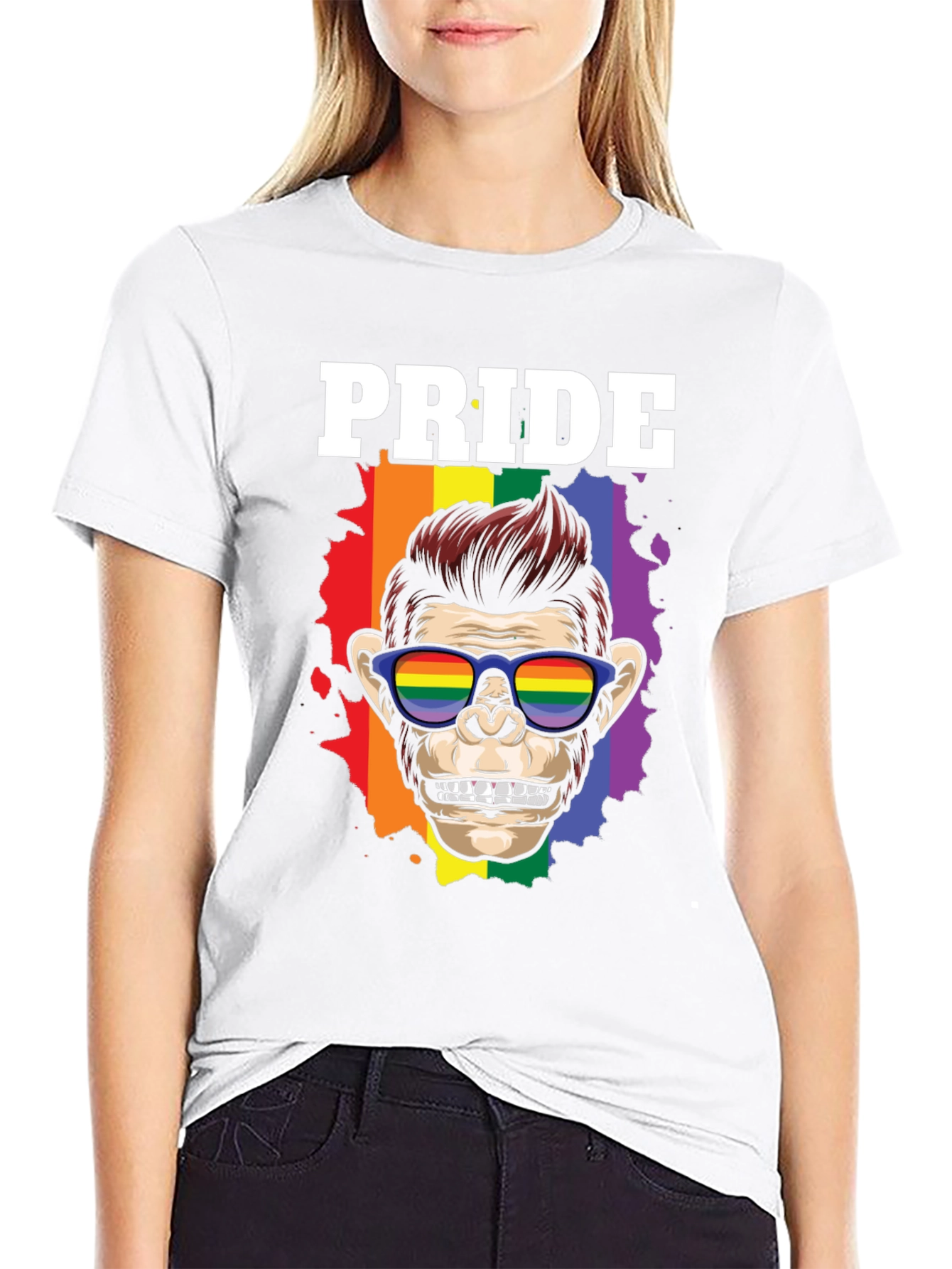 Pride Monkey Graphic T-Shirt - Celebrate LGBTQ+ Pride!