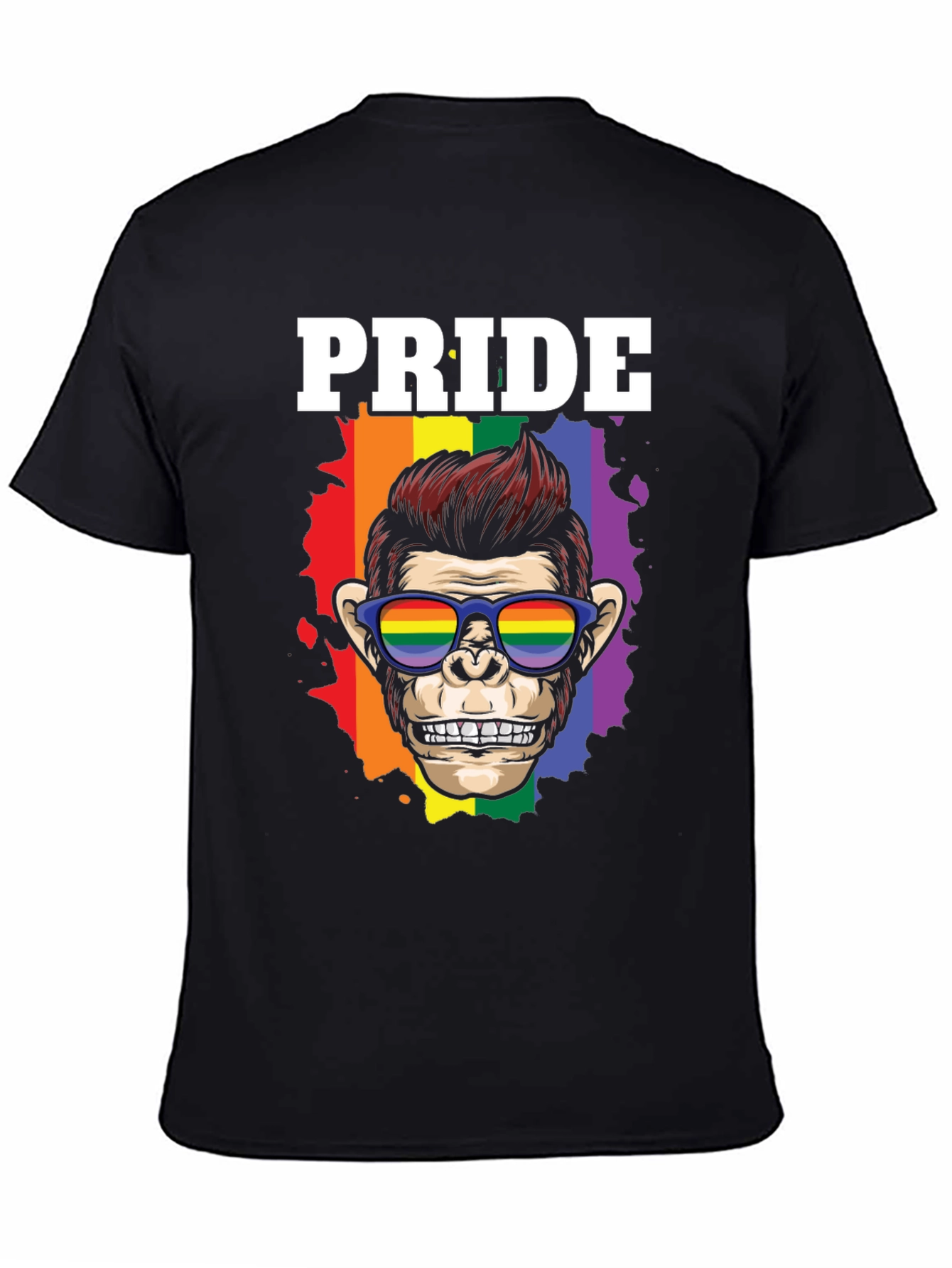 Pride Monkey Graphic T-Shirt - Celebrate LGBTQ+ Pride!