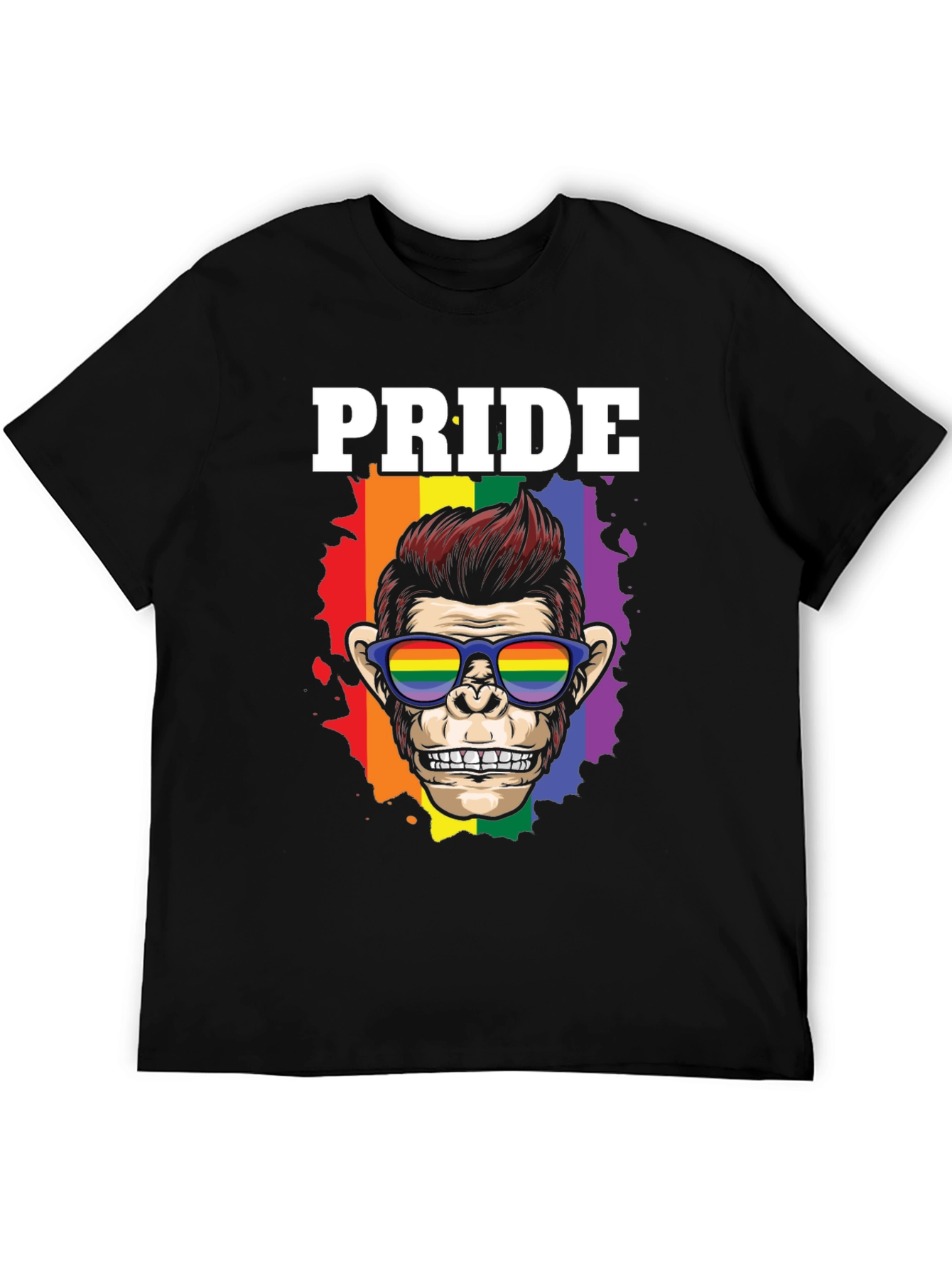 Pride Monkey Graphic T-Shirt - Celebrate LGBTQ+ Pride!