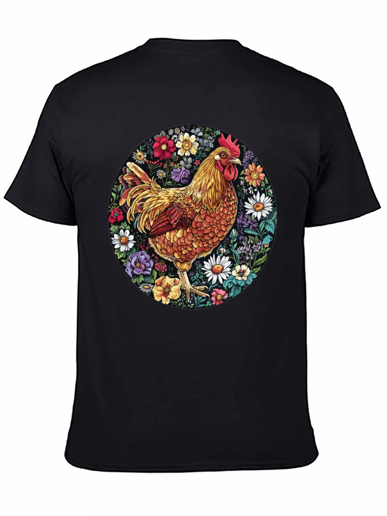 Floral Chicken Graphic Tee