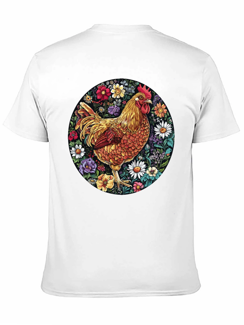 Floral Chicken Graphic Tee