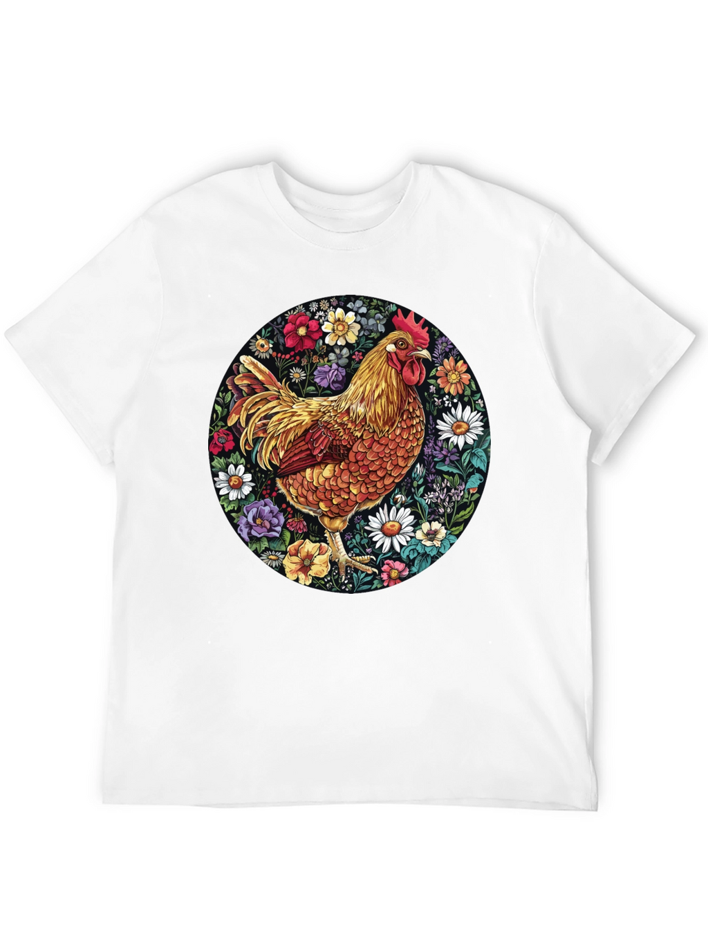 Floral Chicken Graphic Tee