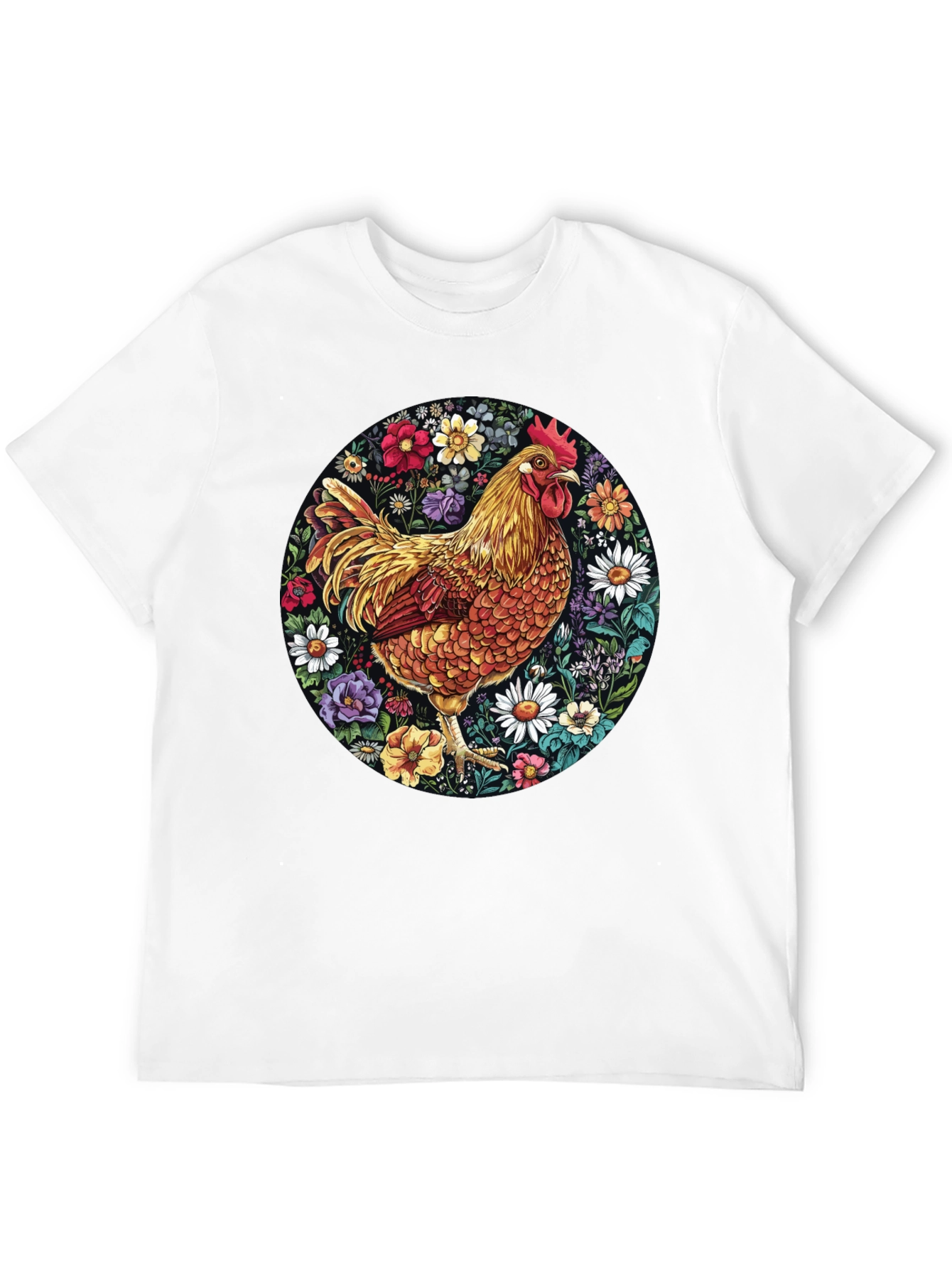 Floral Chicken Graphic Tee