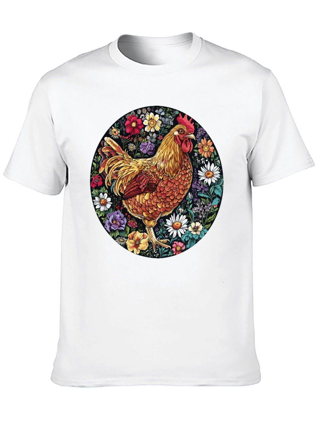 Floral Chicken Graphic Tee