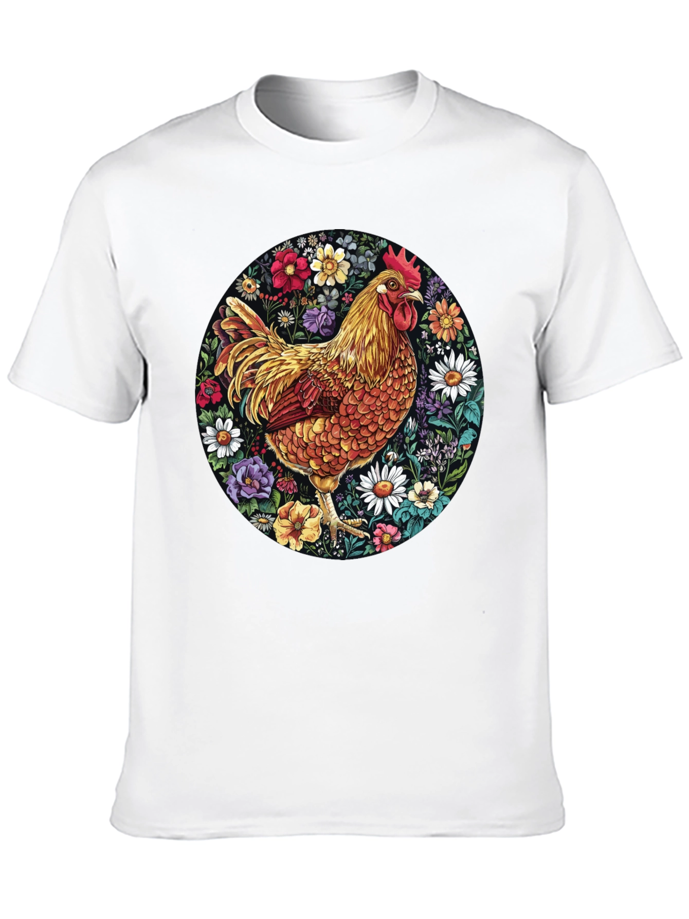 Floral Chicken Graphic Tee
