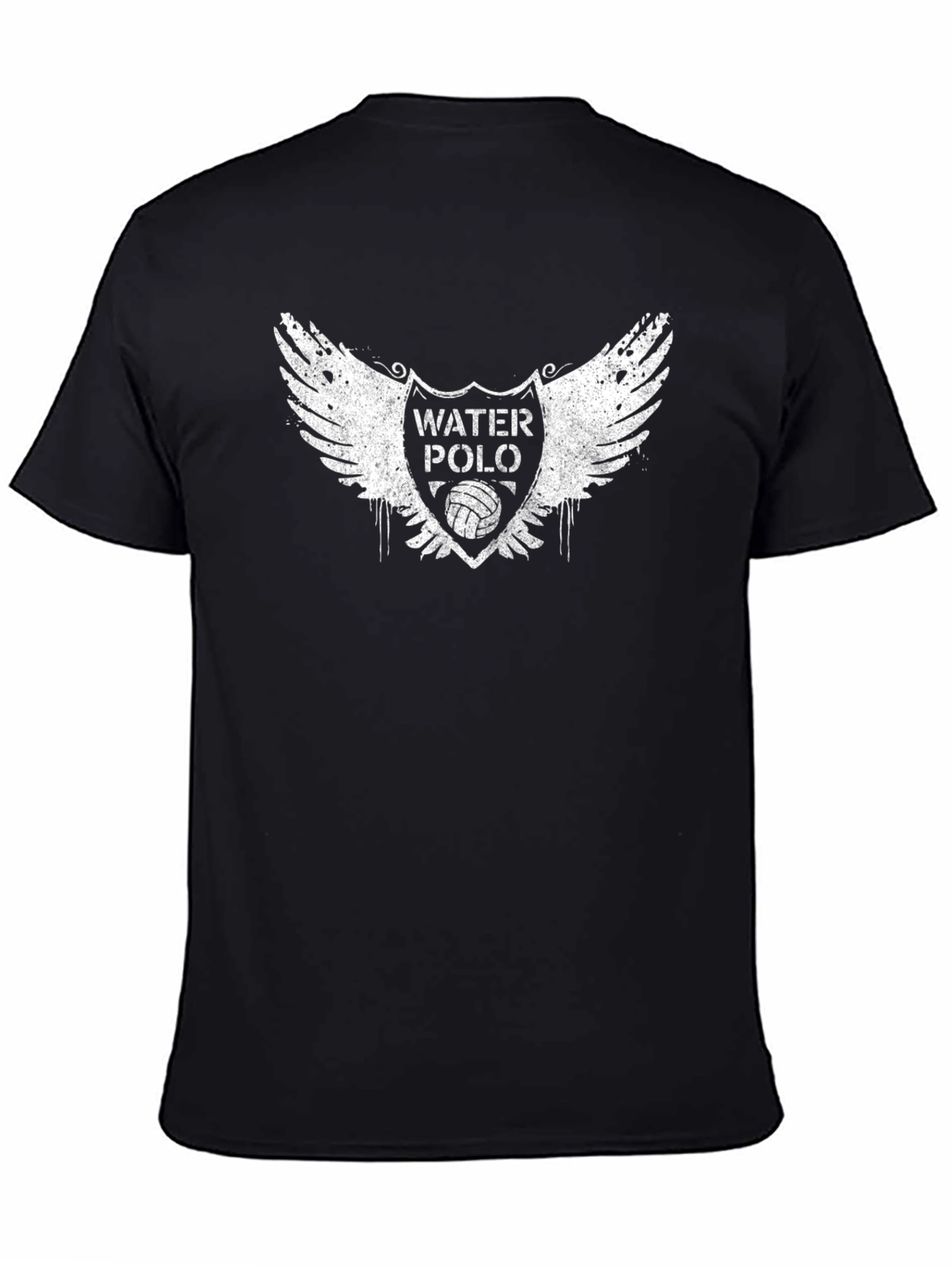 Water Polo Shield Graphic T-Shirt - Black