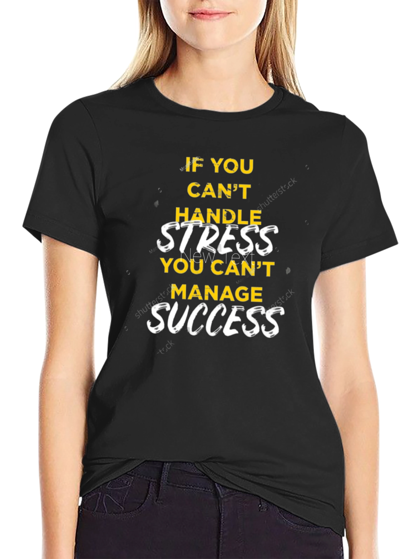 Motivational Graphic T-Shirt - Handle Stress Manage Success