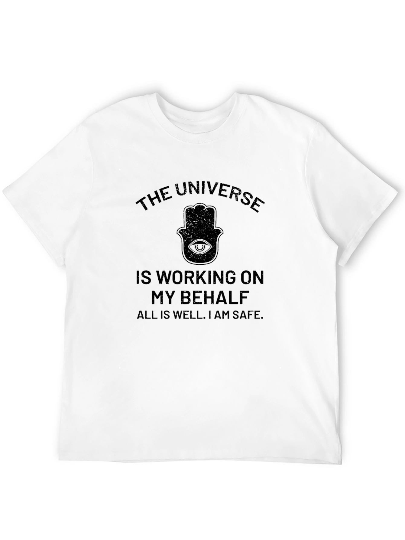 The Universe Hamsa Hand T-Shirt - Positive Affirmation Tee