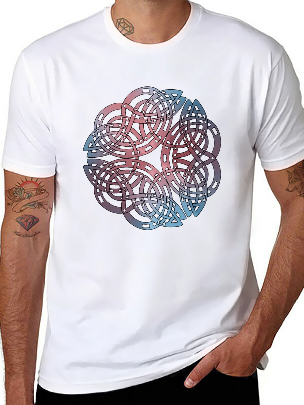 Celtic Knot Graphic Tee - Black T-Shirt