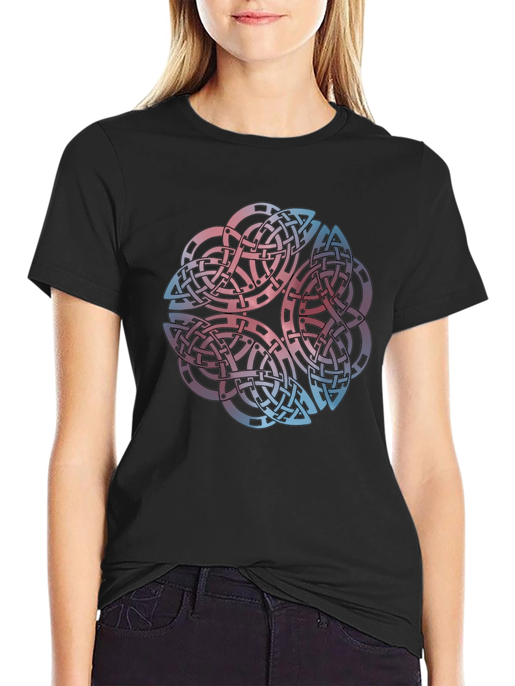 Celtic Knot Graphic Tee - Black T-Shirt