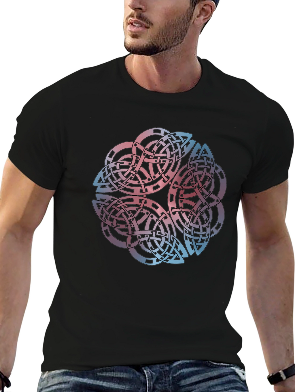 Celtic Knot Graphic Tee - Black T-Shirt