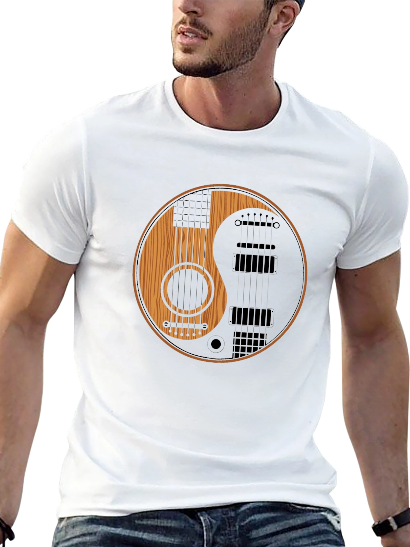 Yin Yang Guitar T-Shirt