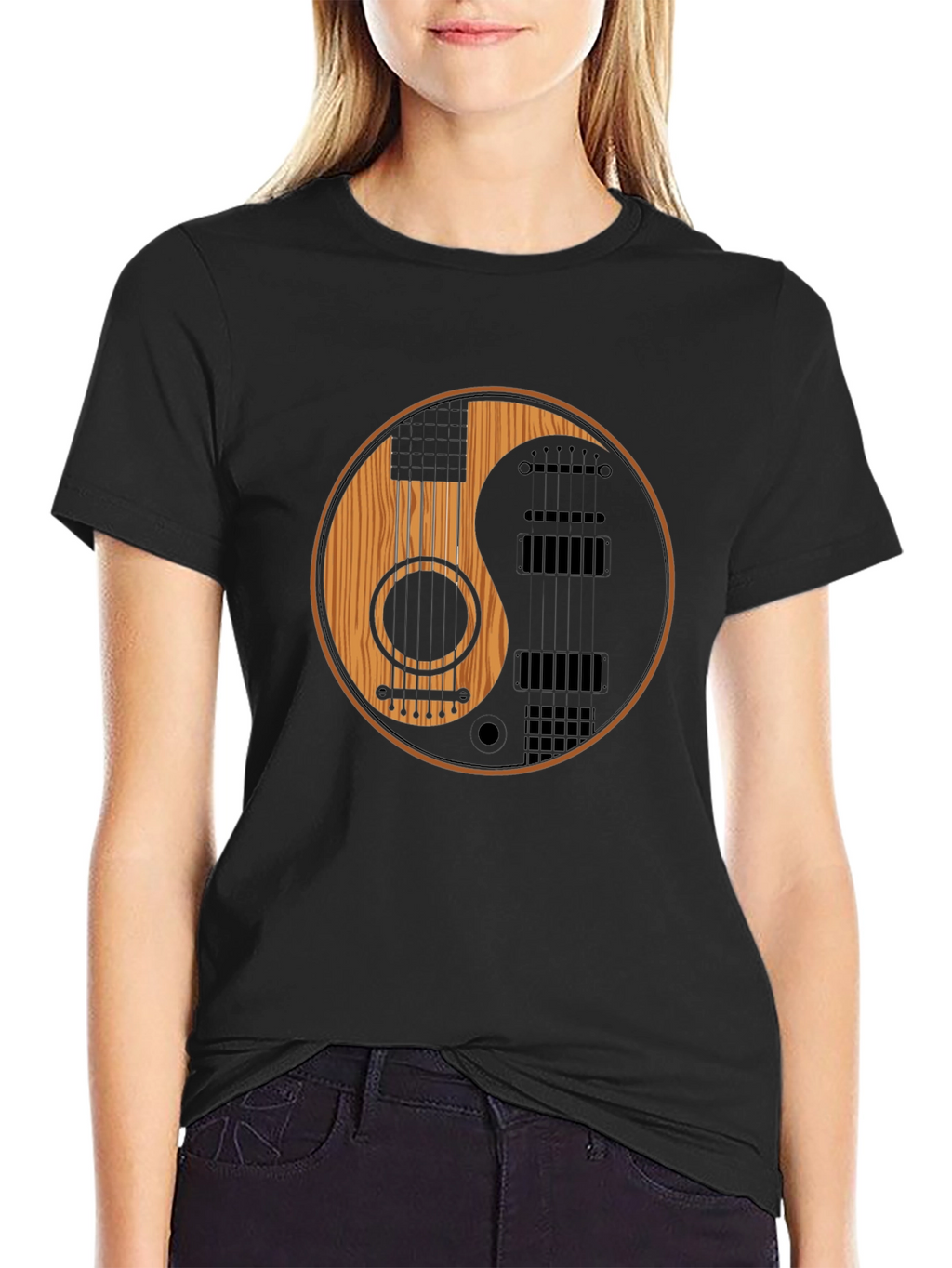 Yin Yang Guitar T-Shirt