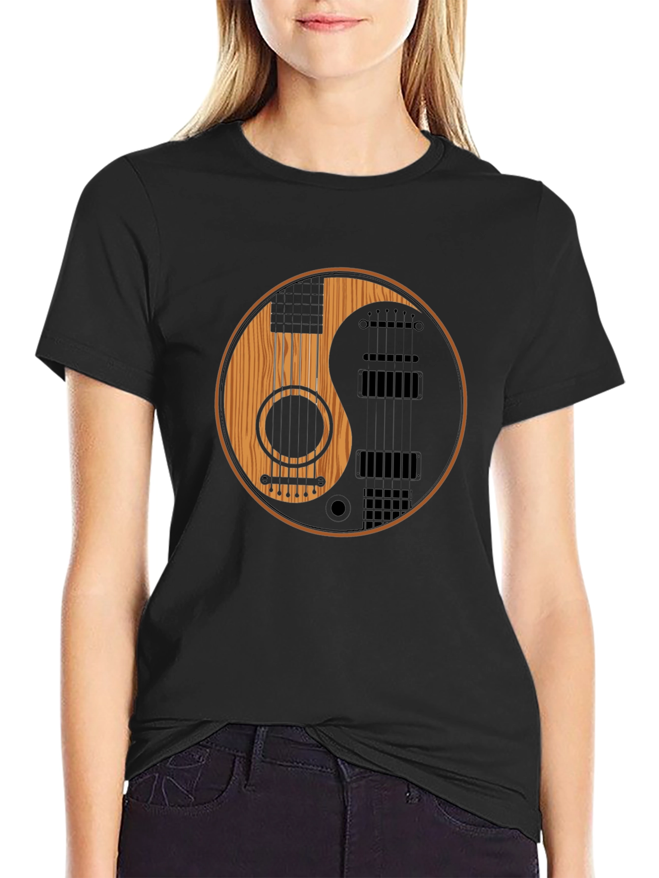 Yin Yang Guitar T-Shirt