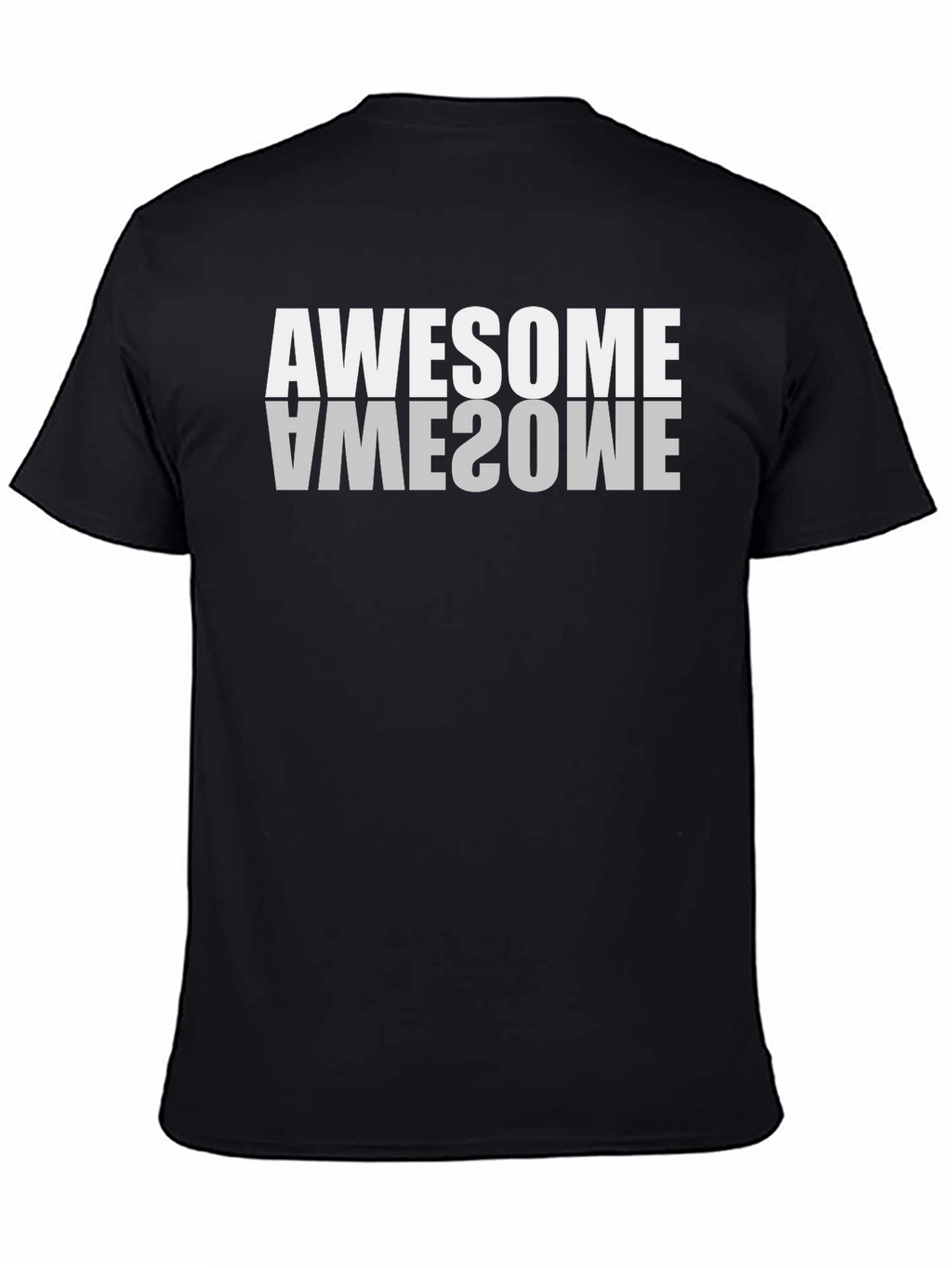 Awesome Graphic Tee - Black Cotton T-Shirt