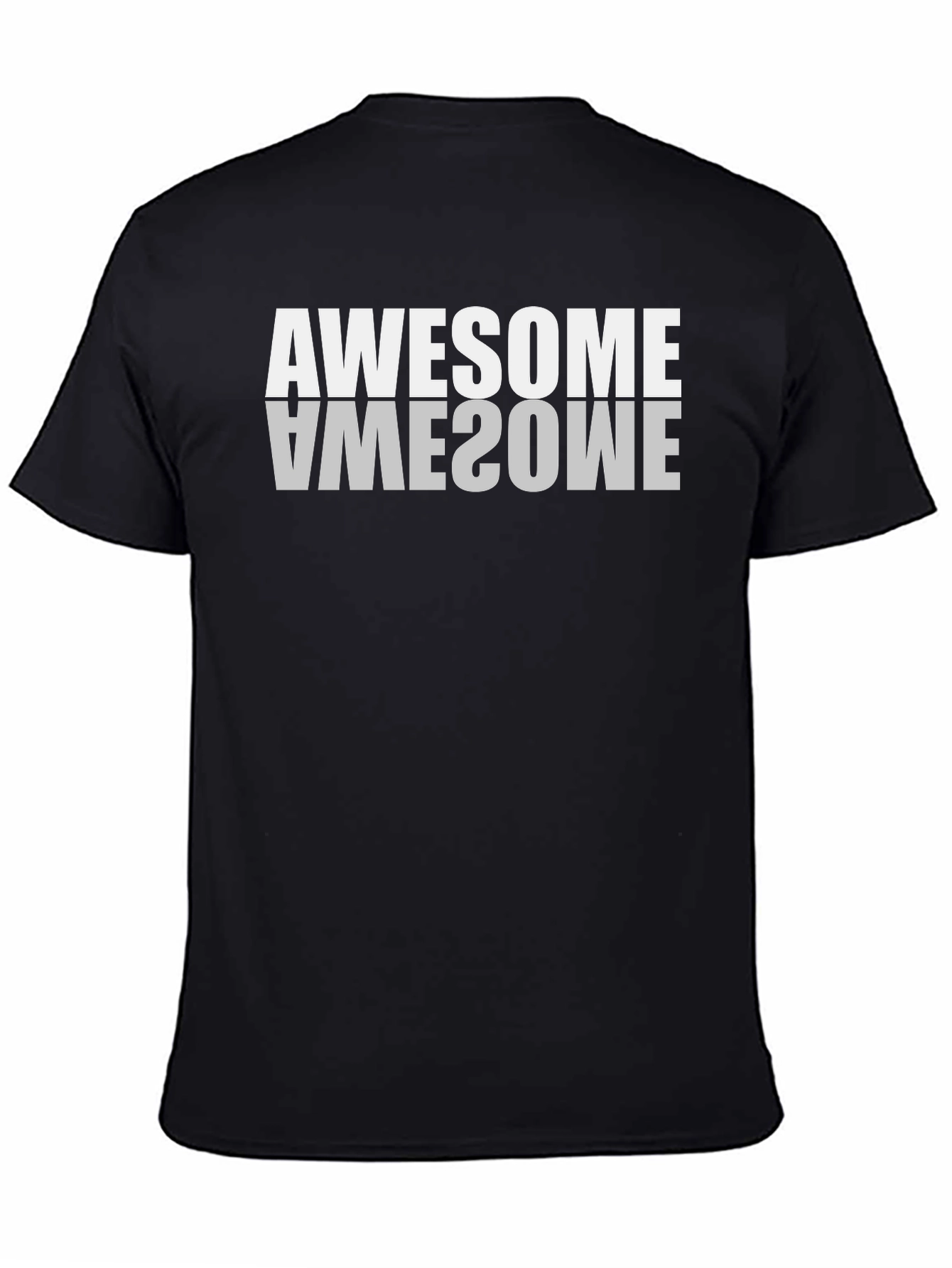 Awesome Graphic Tee - Black Cotton T-Shirt