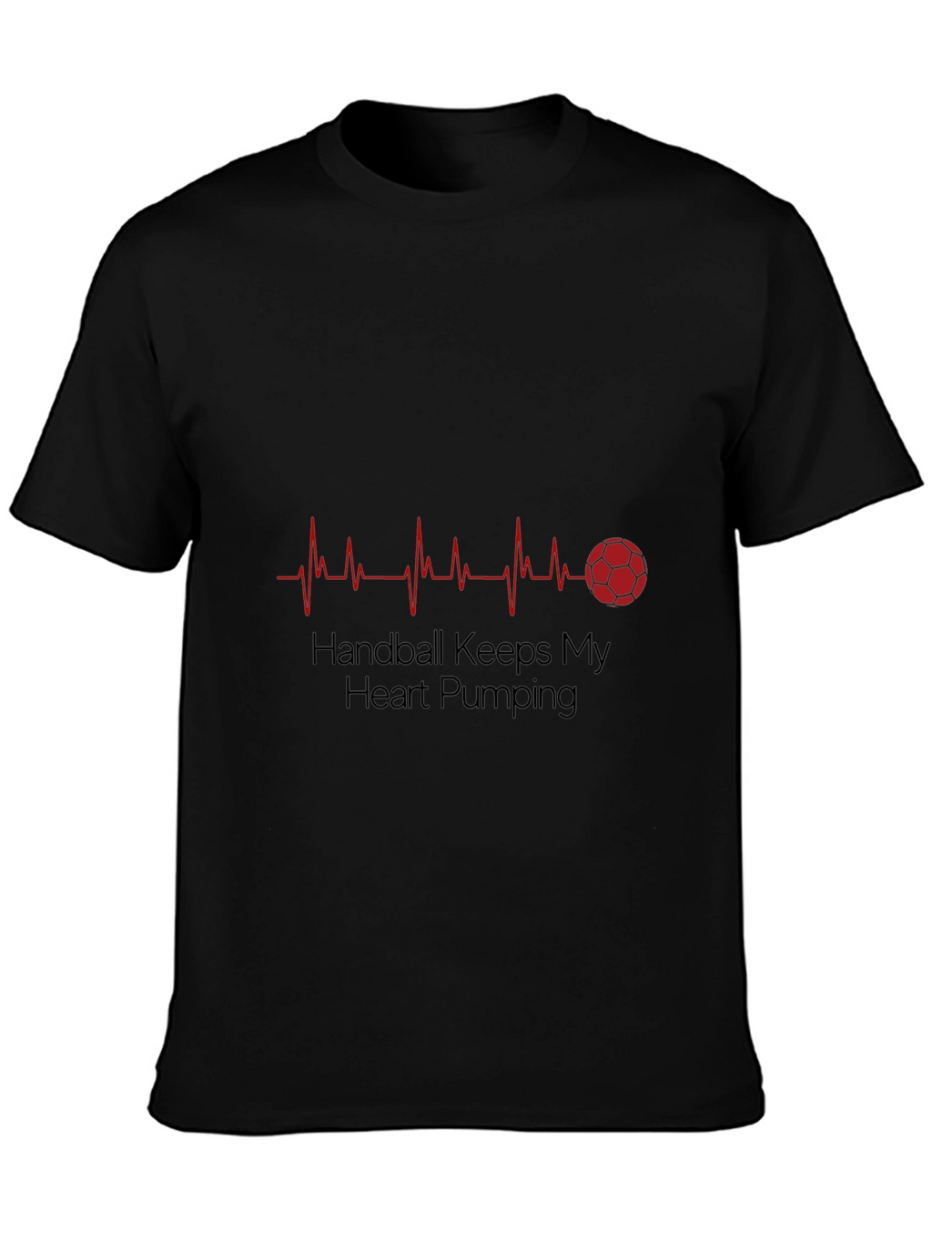 Handball Heartbeat T-Shirt - Passionate Sports Fan Apparel
