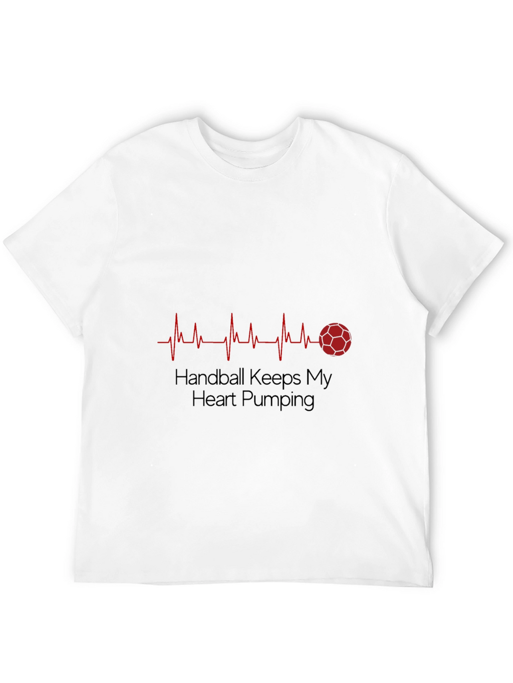 Handball Heartbeat T-Shirt - Passionate Sports Fan Apparel