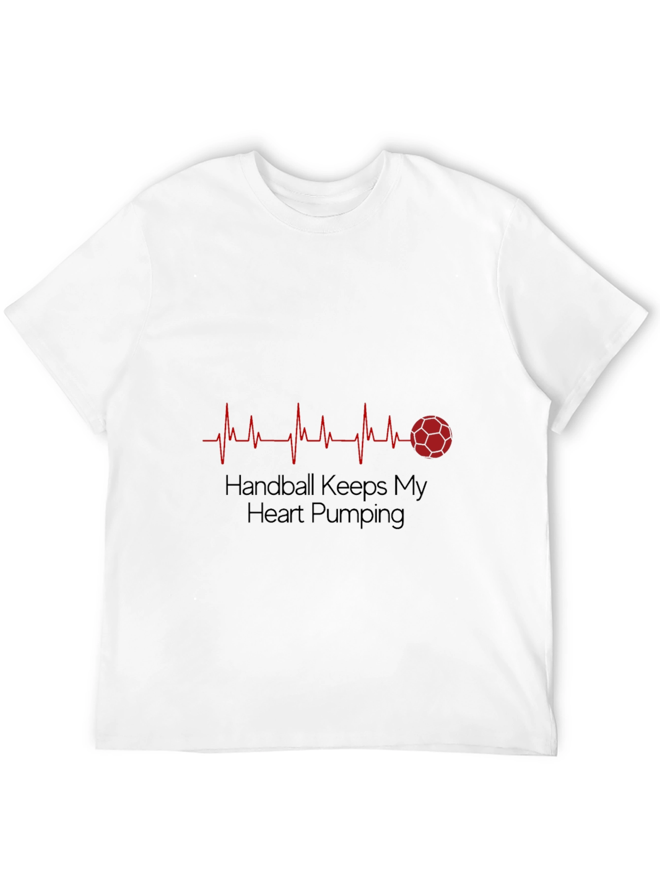 Handball Heartbeat T-Shirt - Passionate Sports Fan Apparel