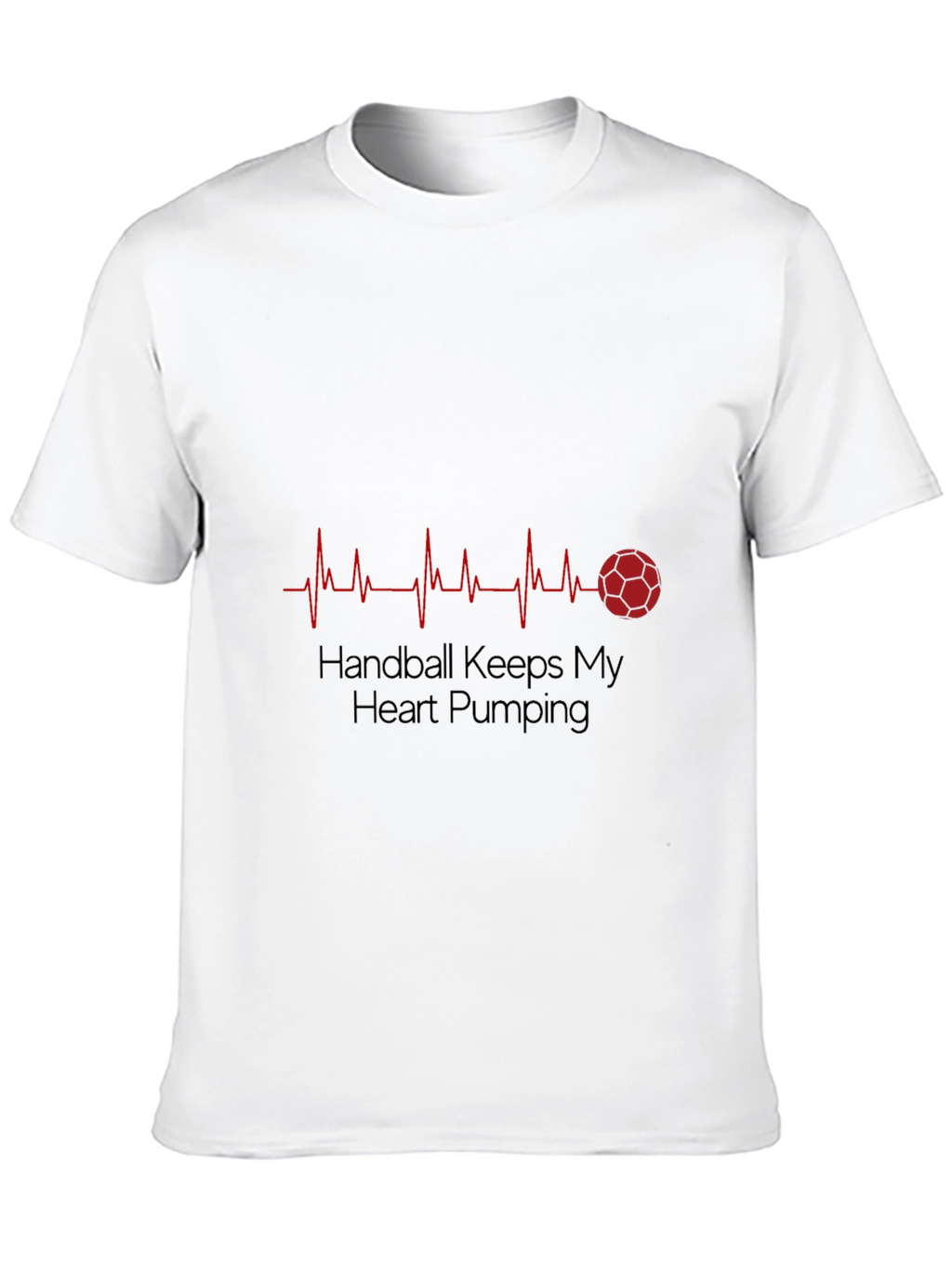 Handball Heartbeat T-Shirt - Passionate Sports Fan Apparel