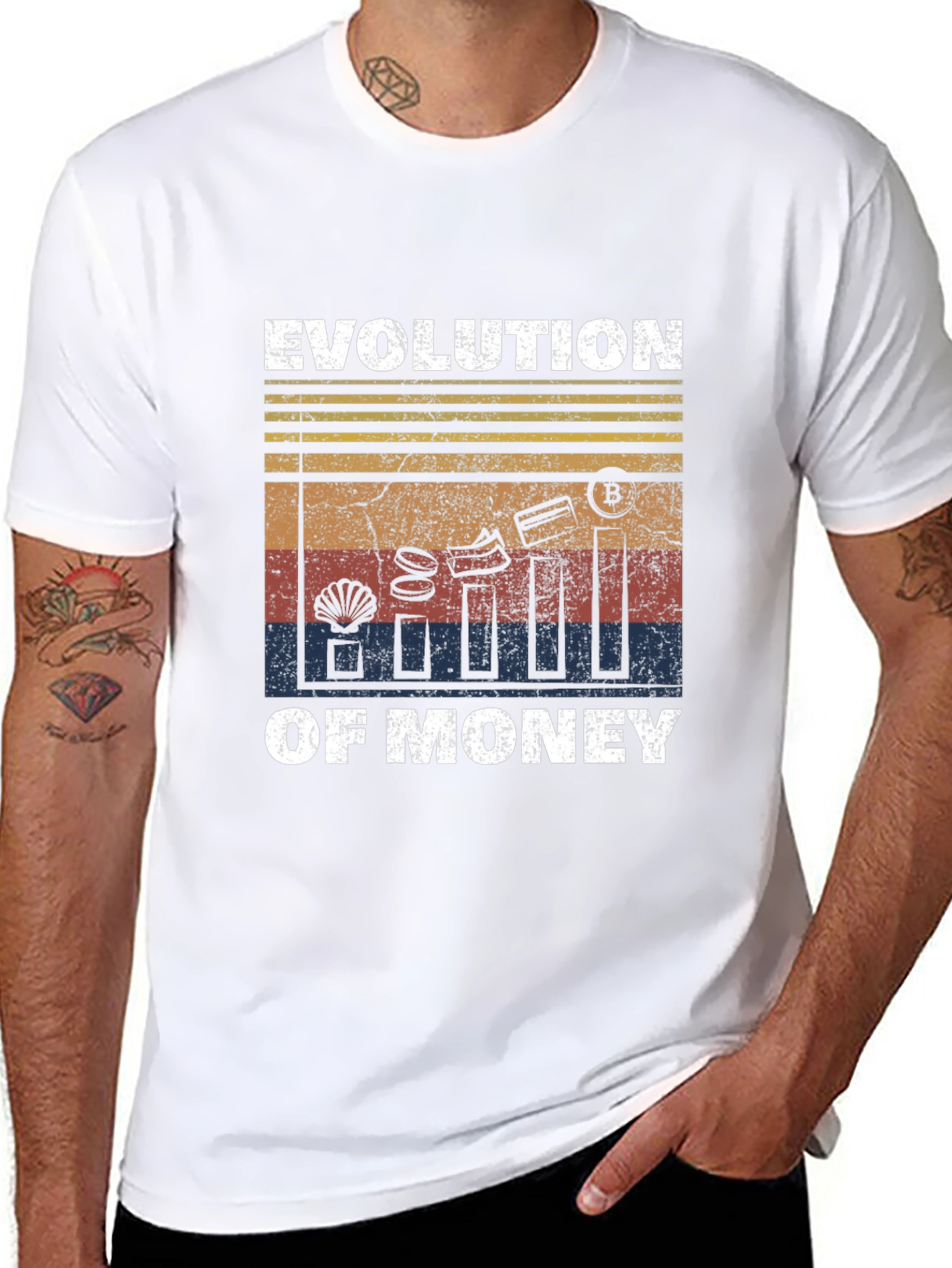 Evolution of Money Graphic Tee - Black