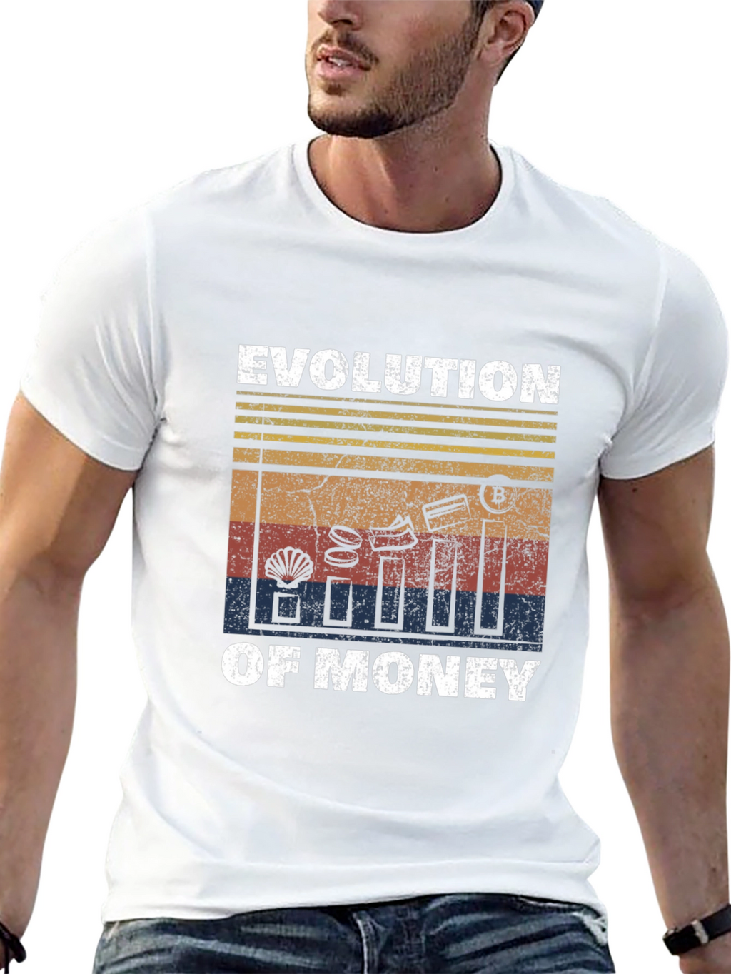 Evolution of Money Graphic Tee - Black